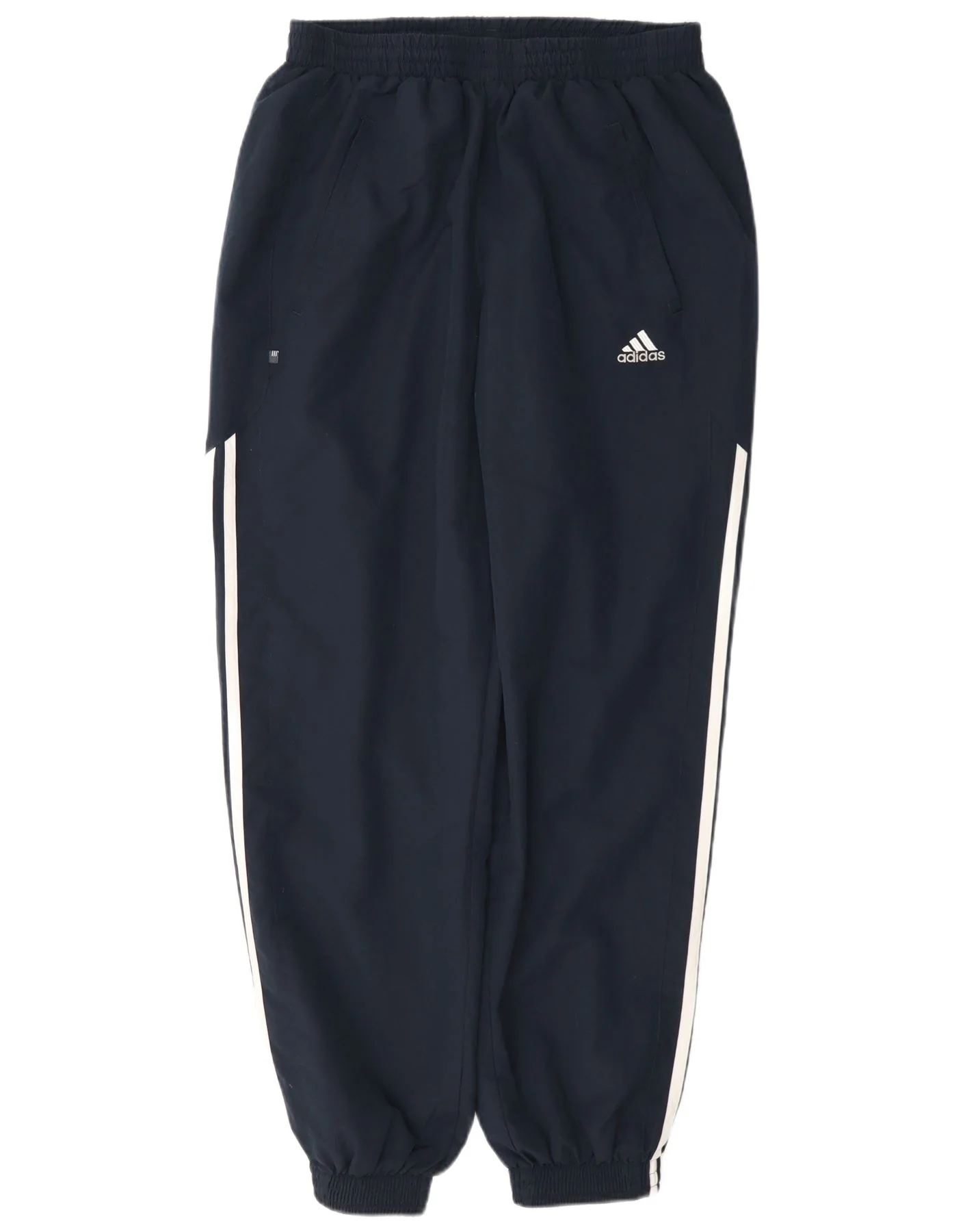 Adidas Mens Tracksuit Trousers Joggers Medium Navy Blue Polyester