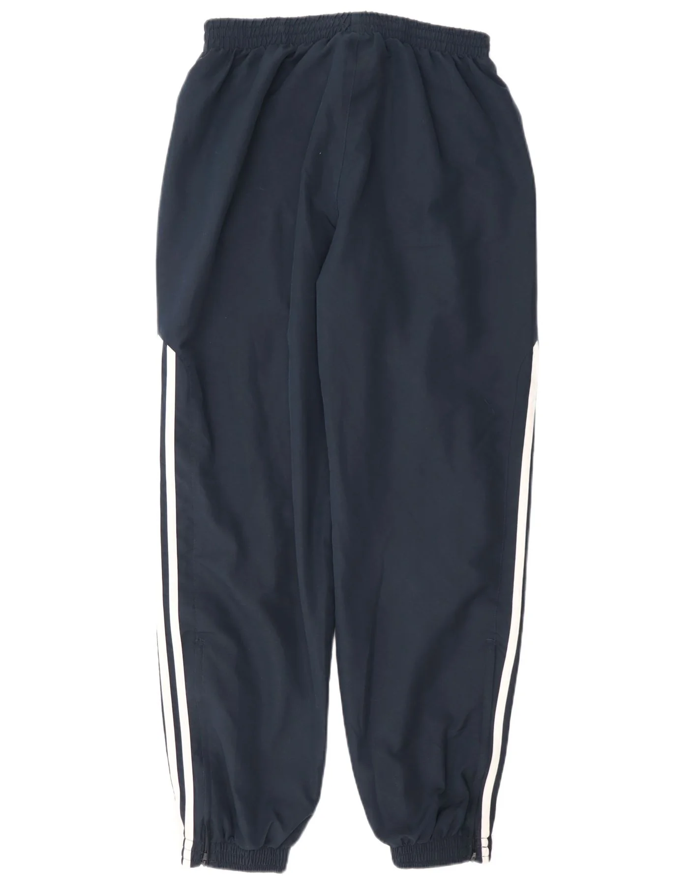 Adidas Mens Tracksuit Trousers Joggers Medium Navy Blue Polyester - Image 2