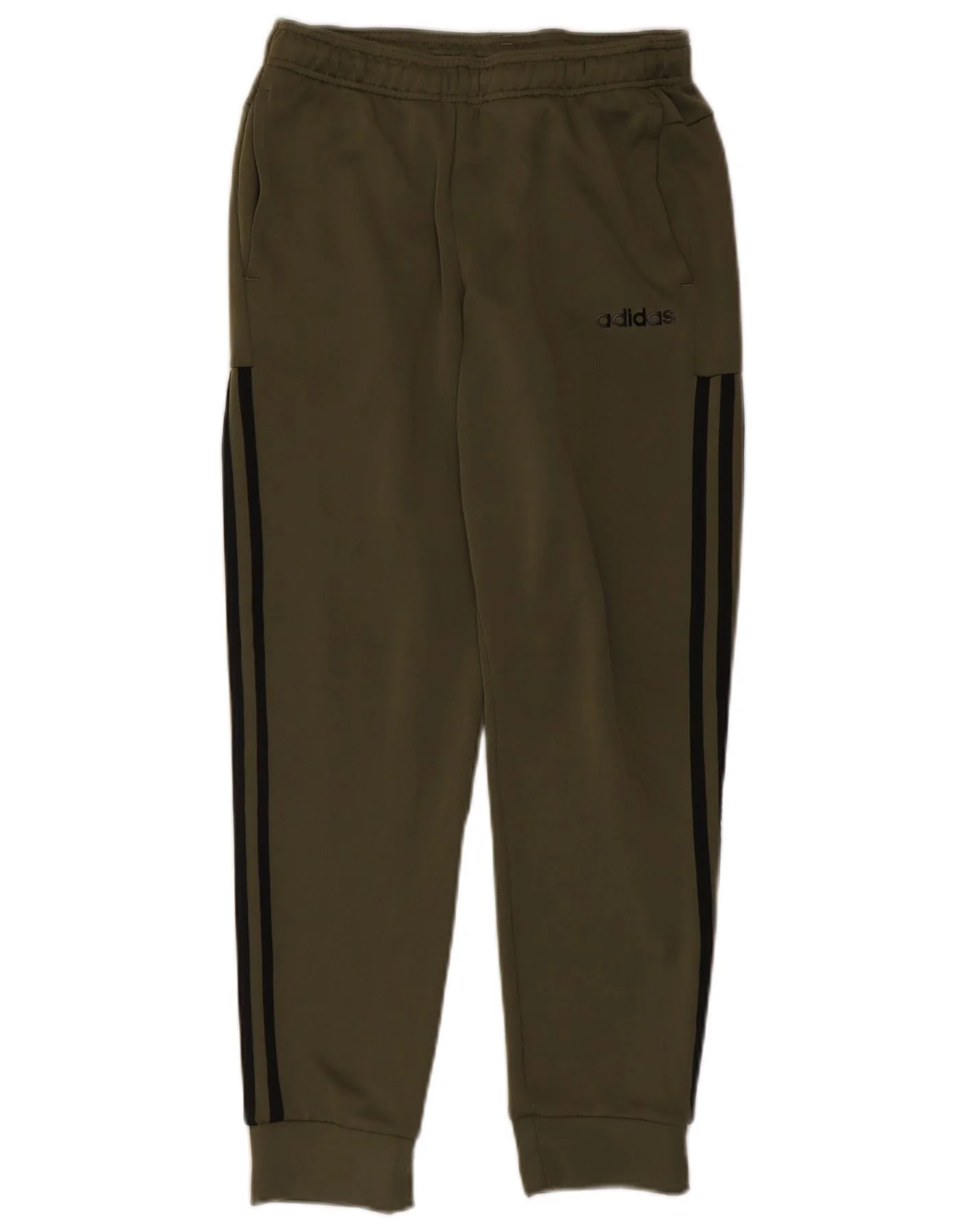 Adidas Mens Tracksuit Trousers Joggers Small Khaki Polyester