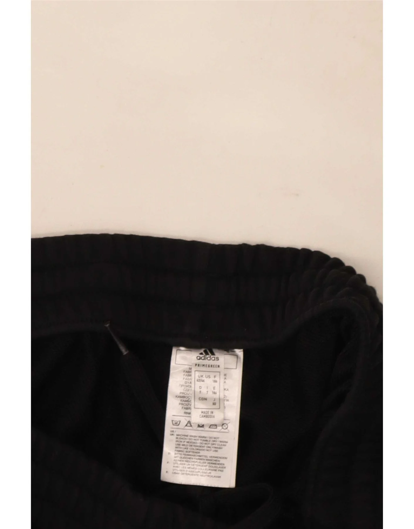 Adidas Mens Tracksuit Trousers Joggers UK 42/44 Large Black Cotton - Image 4
