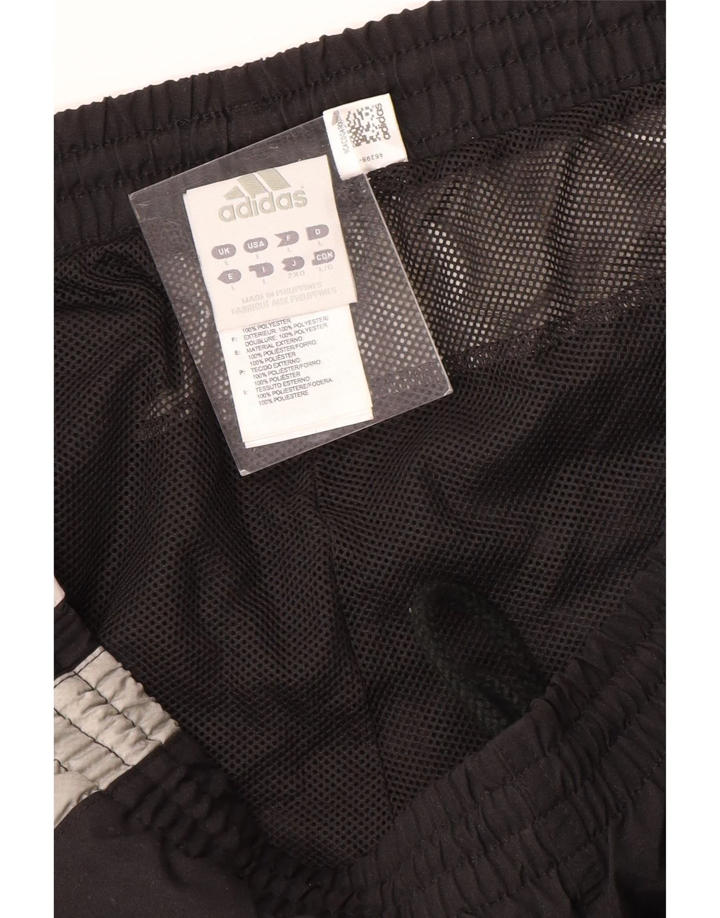Adidas Mens Tracksuit Trousers Large Black Colourblock Polyester - Image 3
