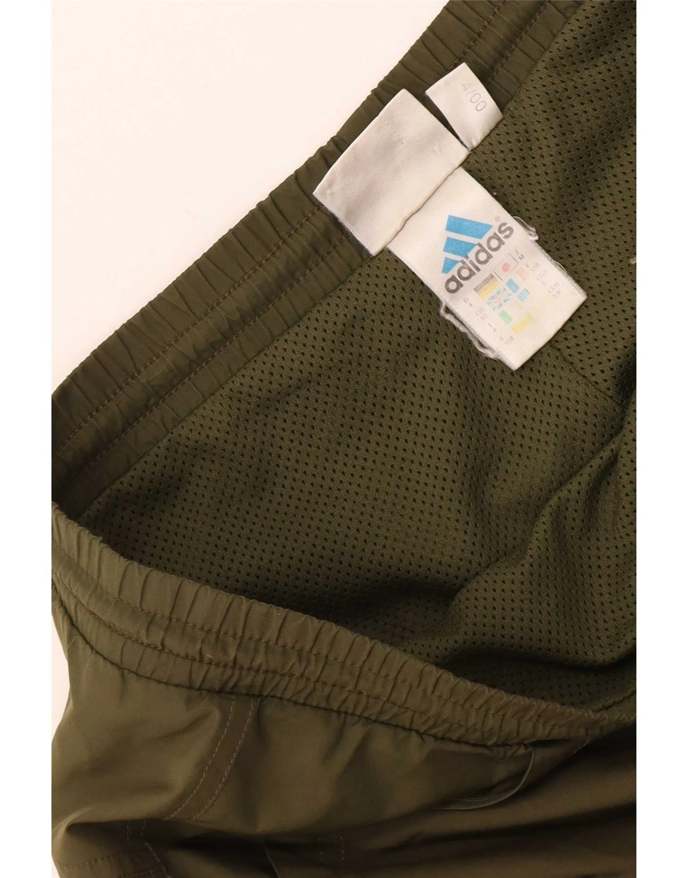 Adidas Mens Tracksuit Trousers Medium Khaki Polyester - Image 4