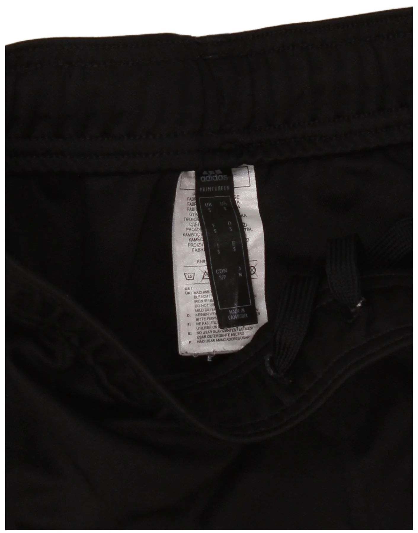 Adidas Mens Tracksuit Trousers Small Black Polyester - Image 3
