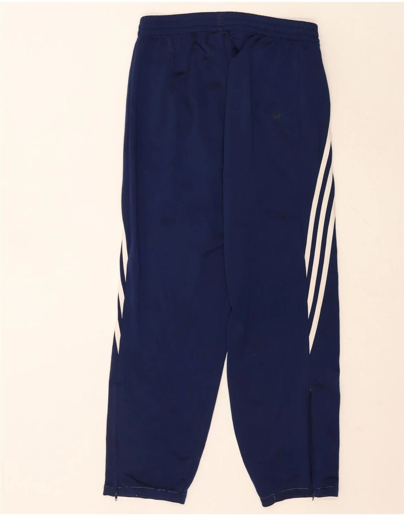 Adidas Mens Tracksuit Trousers Small Navy Blue Polyester - Image 2