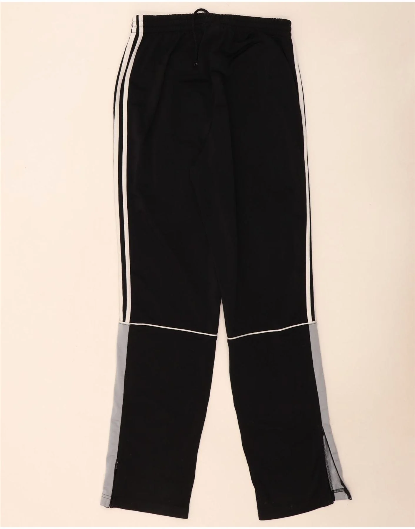Adidas Mens Tracksuit Trousers UK 40/42 Medium Black Colourblock Polyester - Image 2