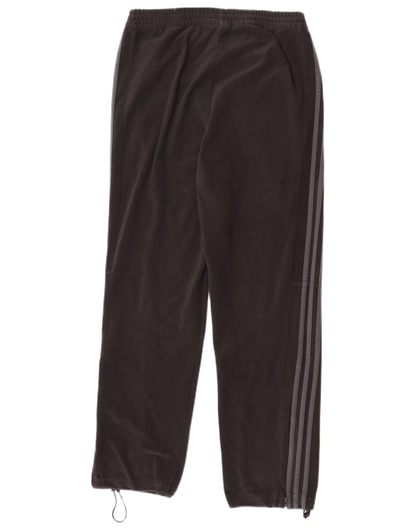 Adidas Mens Velour Tracksuit Trousers Joggers Medium Black Polyester - Image 2
