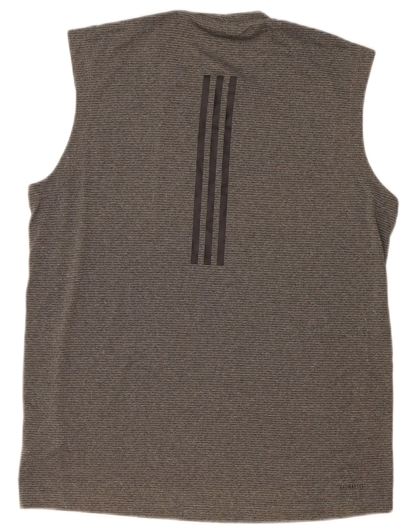 Adidas Mens Vest Top Medium Grey Polyester - Image 2