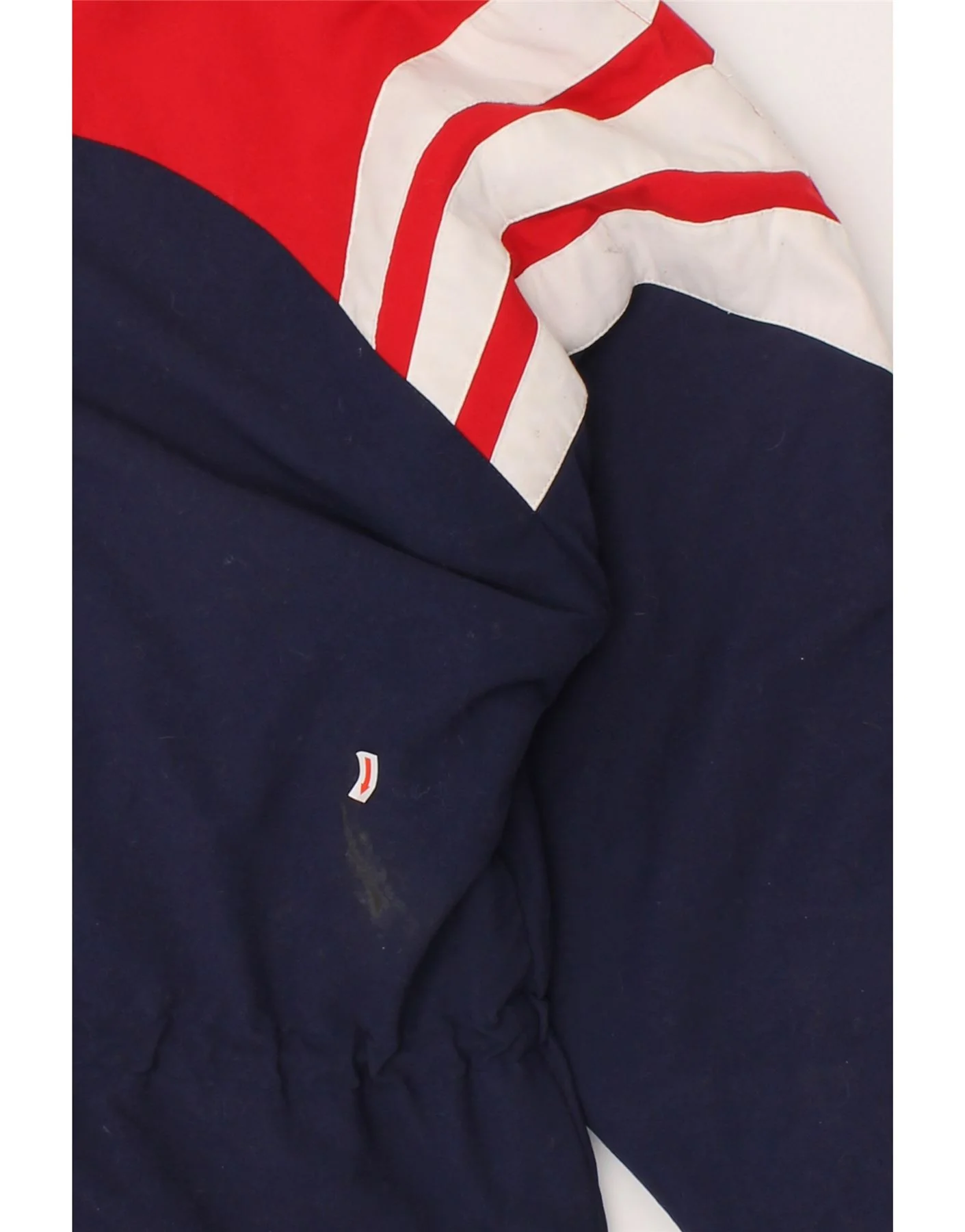 ADIDAS Mens Windbreaker Jacket UK 38/40 Medium Navy Blue Colourblock - Image 3
