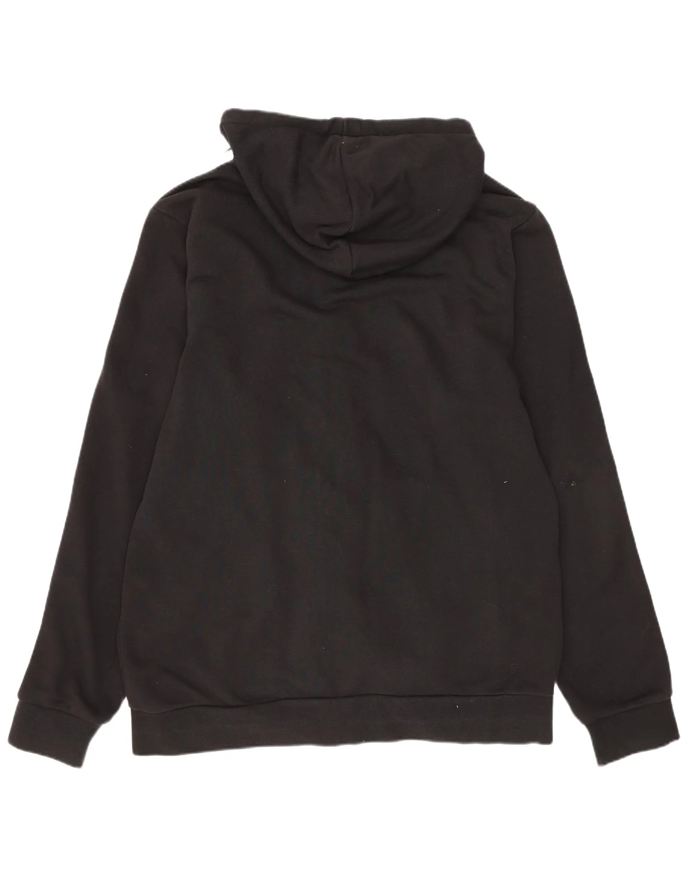 Adidas Mens Zip Hoodie Sweater Large Black Cotton - Image 2