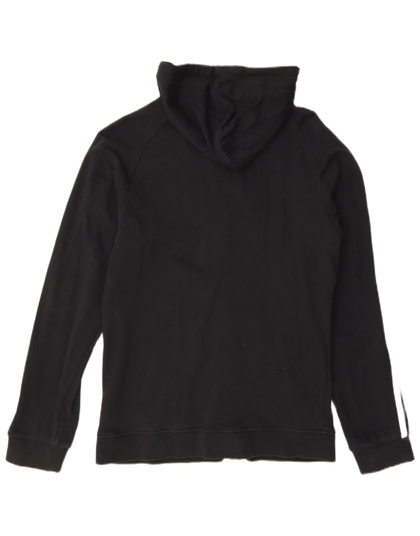 Adidas Mens Zip Hoodie Sweater Small Black Cotton - Image 2