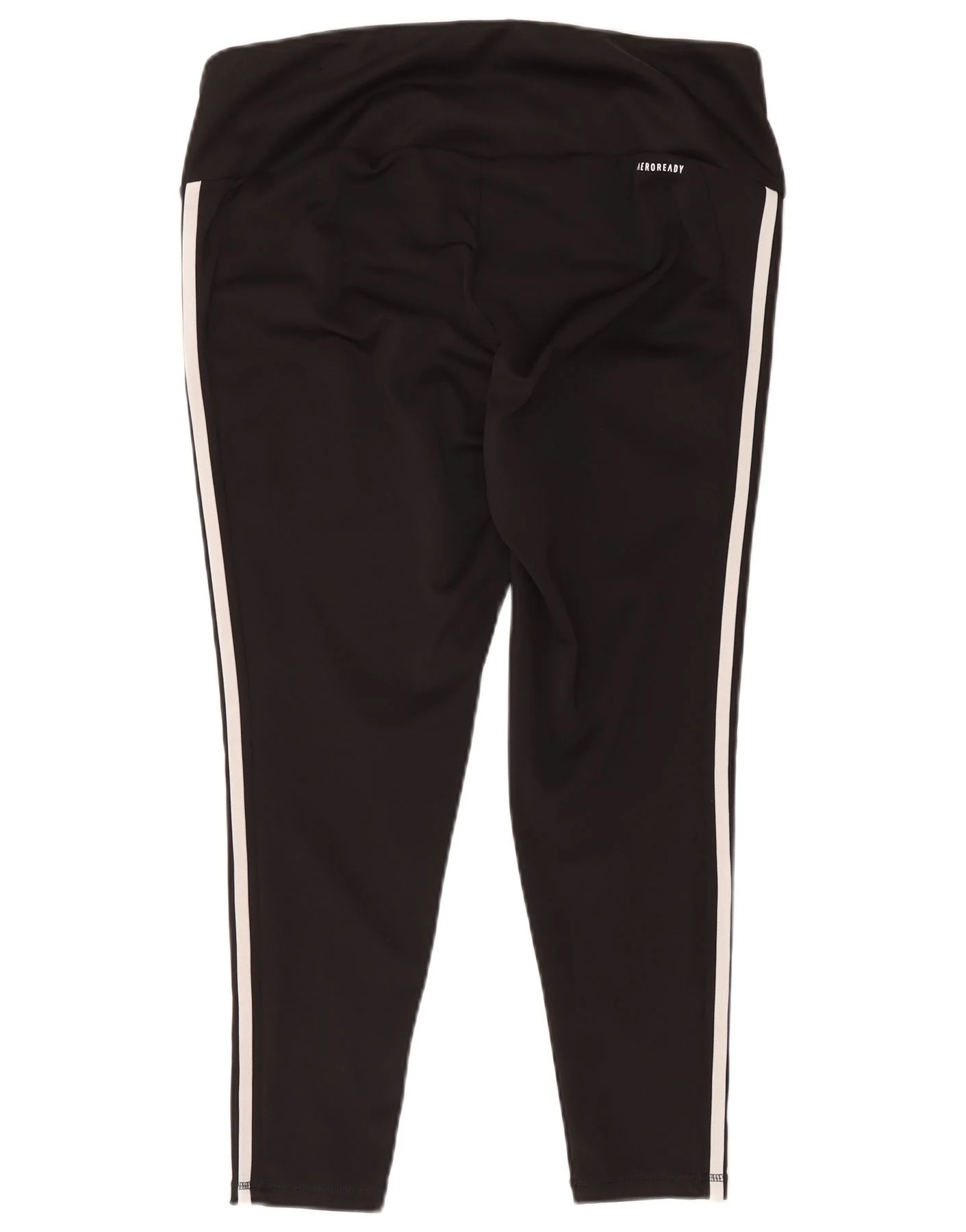 Adidas Womens Aeroready Capri Leggings UK 24/226 2XL Black Polyester - Image 2