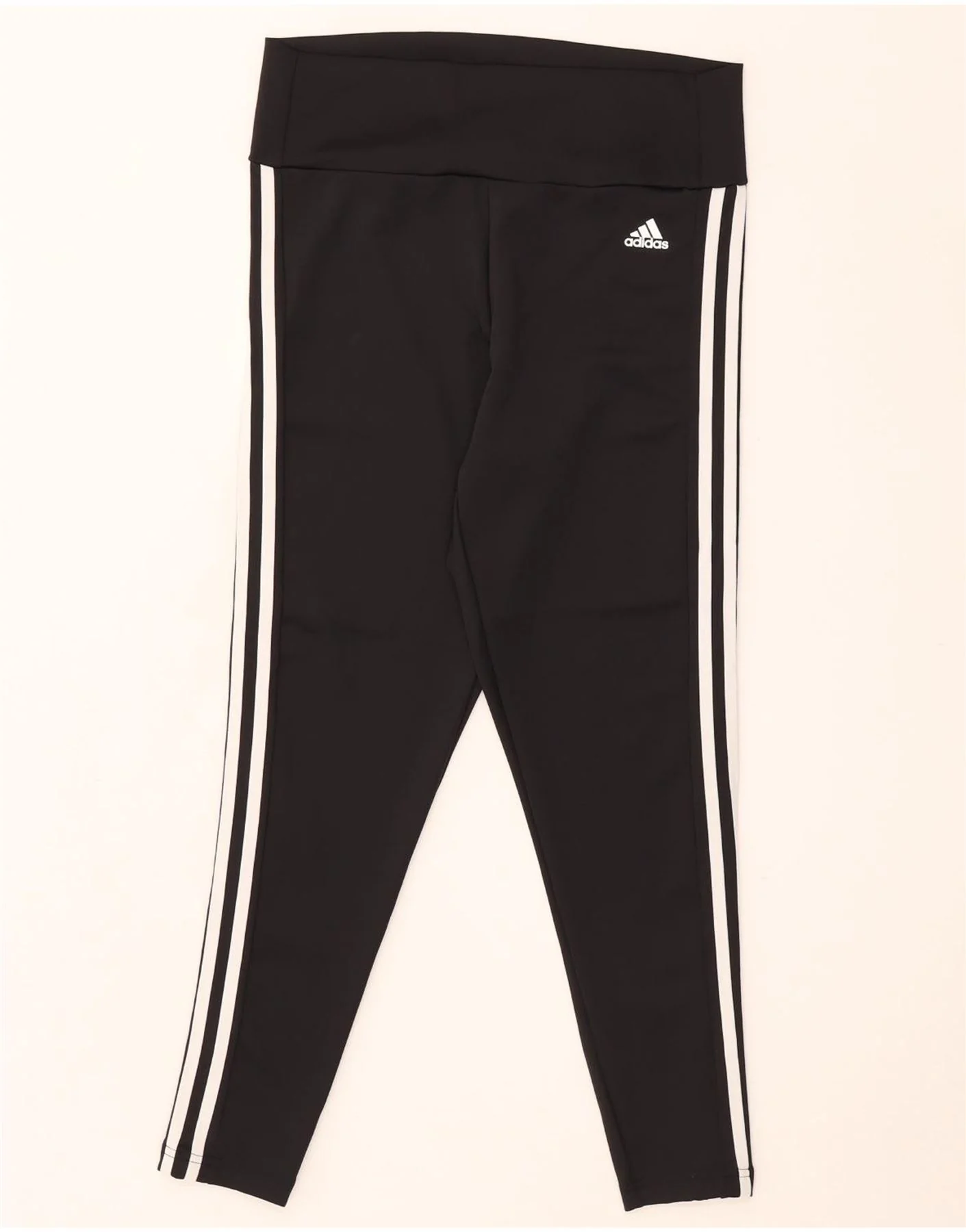 Adidas Womens Aeroready Leggings UK 16/18 Large Black Polyester