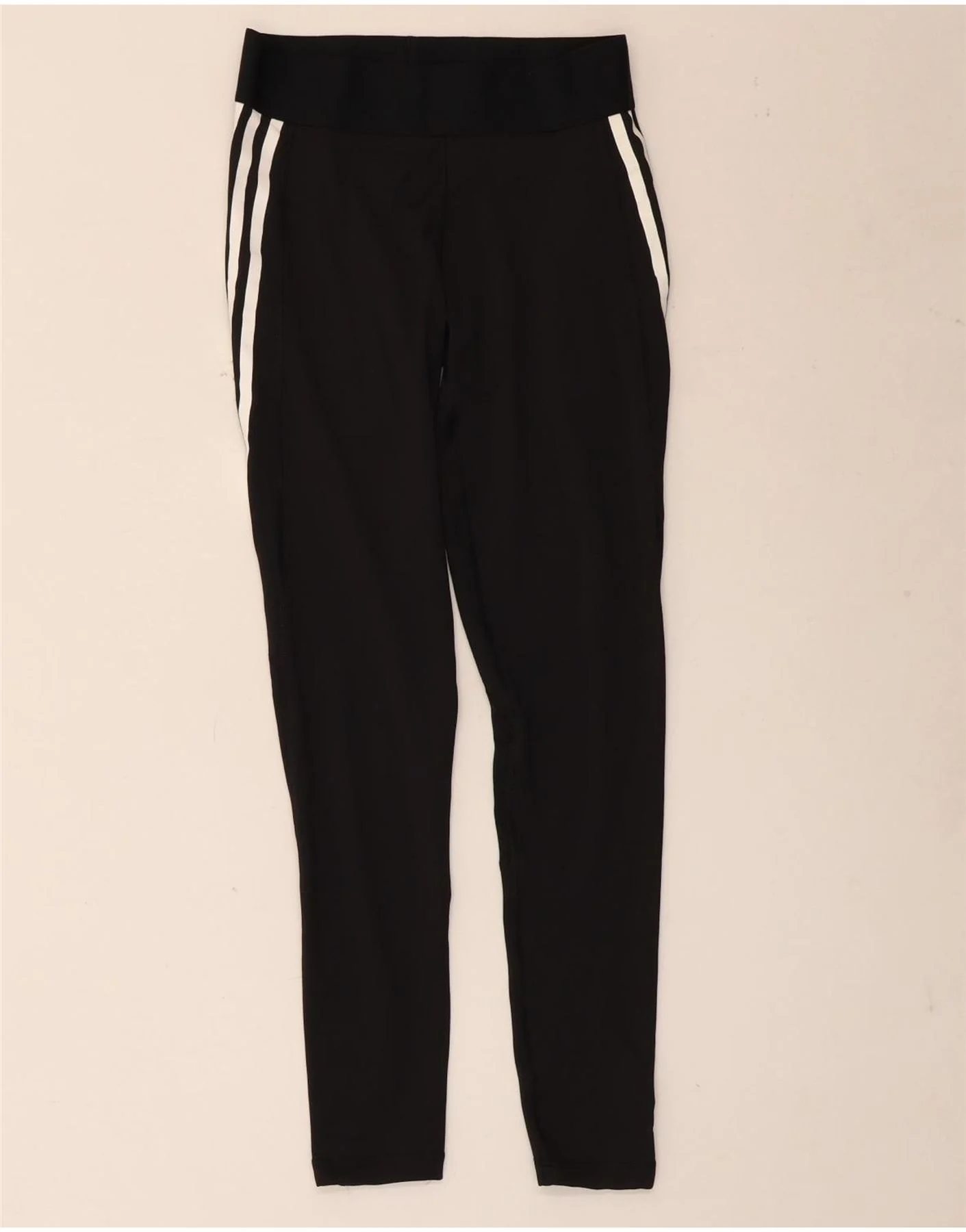 Adidas Womens Aeroready Leggings UK 8/10 Small Black Polyester