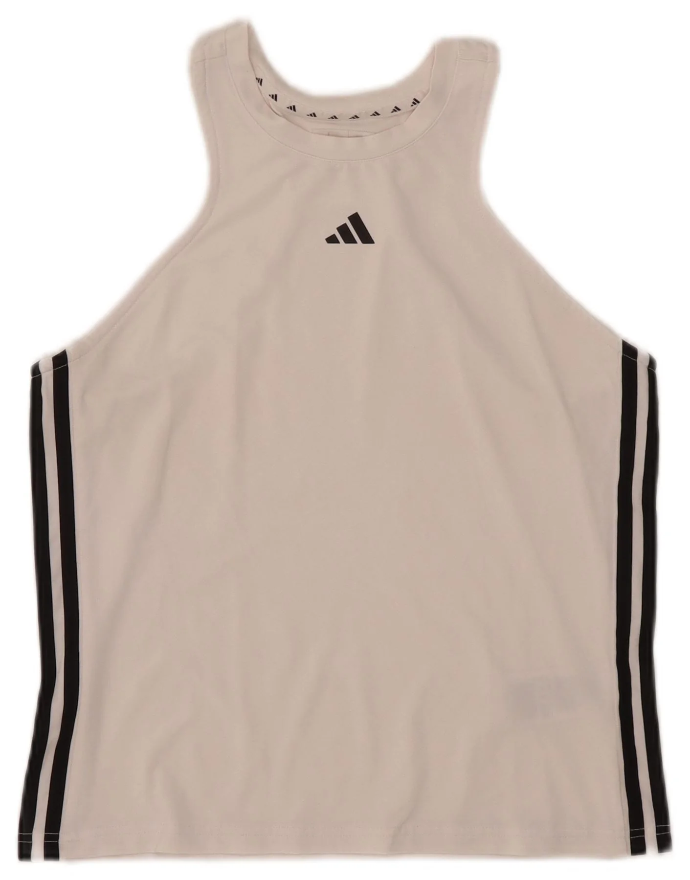 Adidas Womens Aeroready Slim Fit Vest Top UK 14/16 Large White Polyester