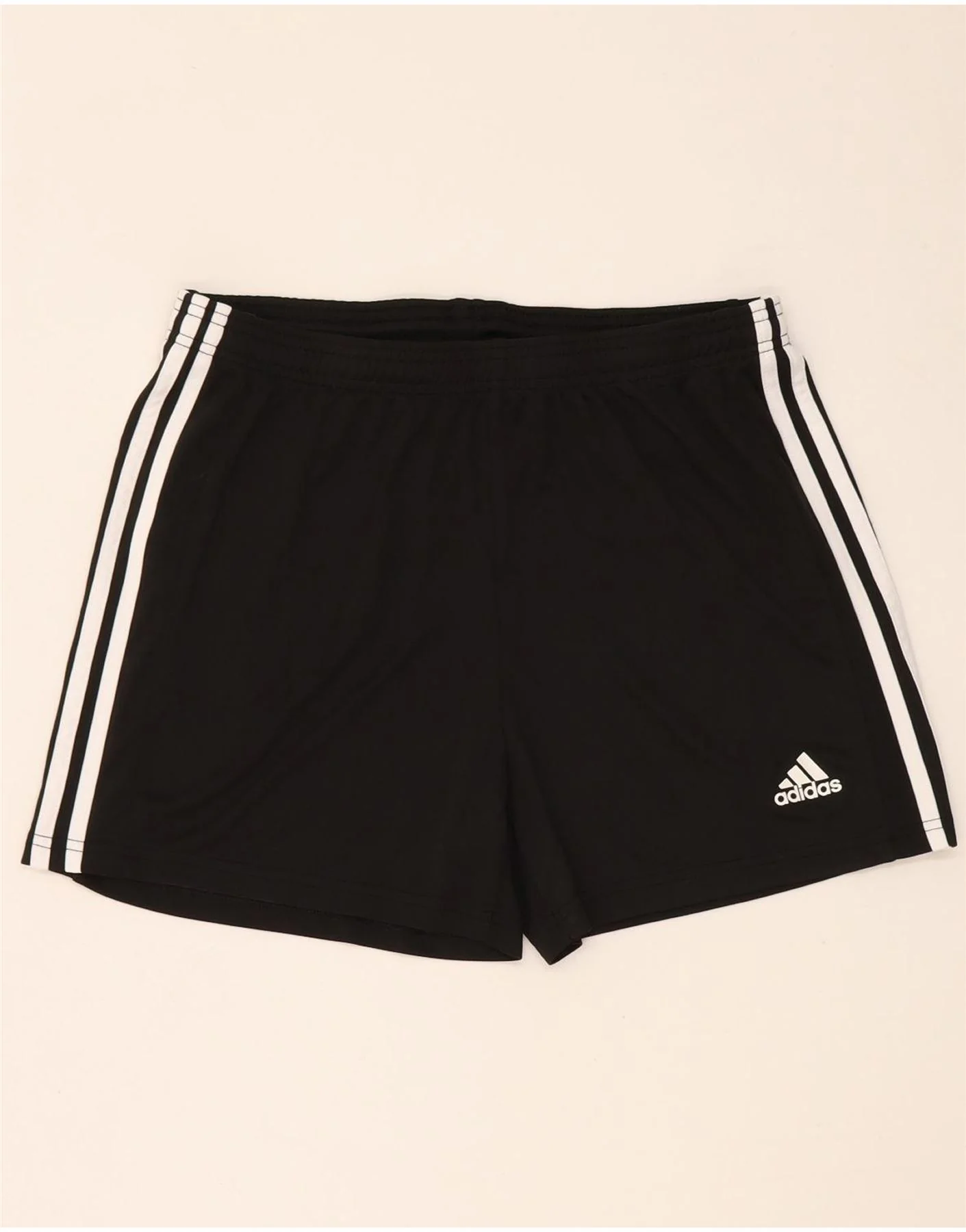 Adidas Womens Aeroready Sport Shorts UK 16/18 Large Black Polyester