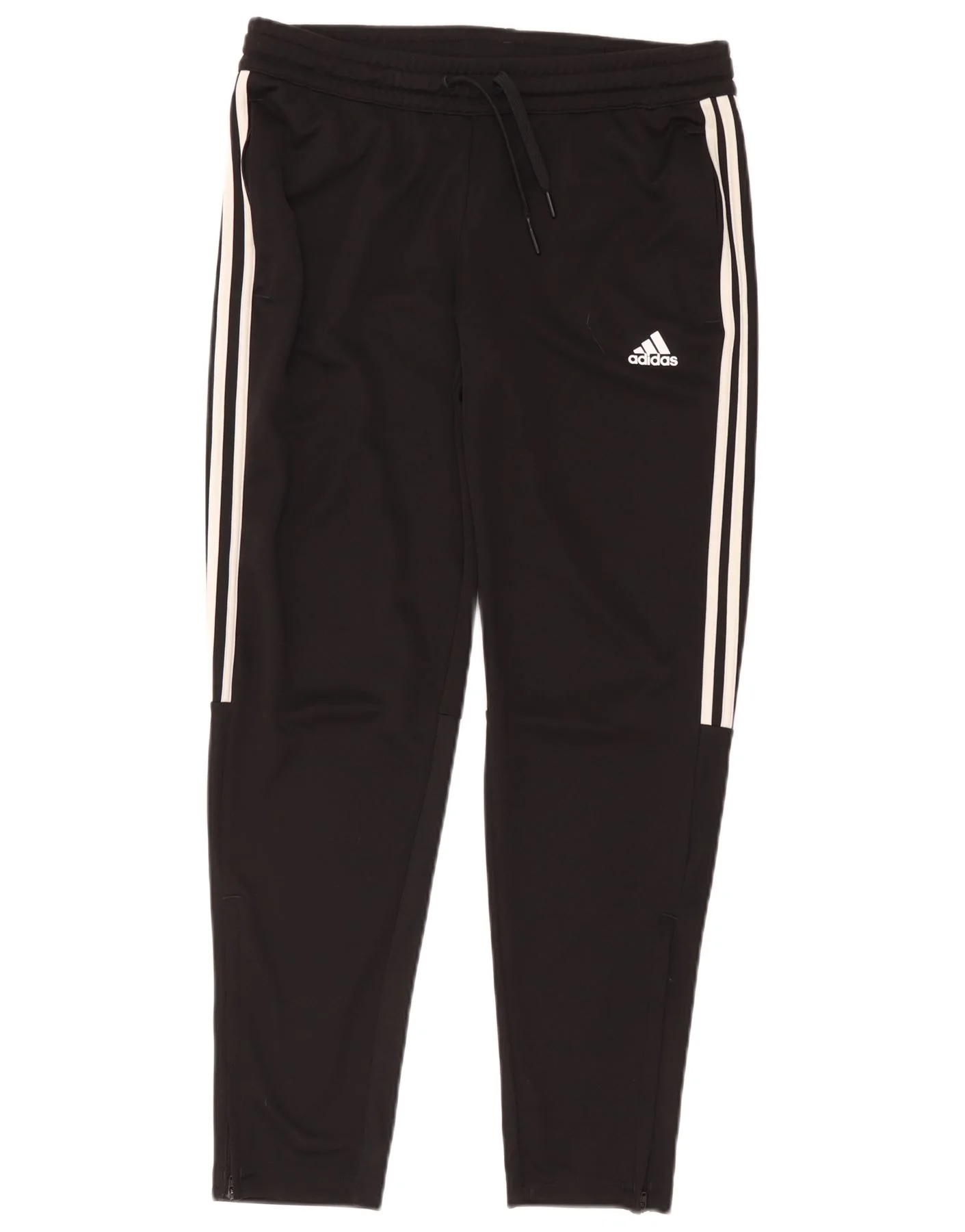 Adidas Womens Aeroready Tracksuit Trousers UK 16/18 Large Black Polyester