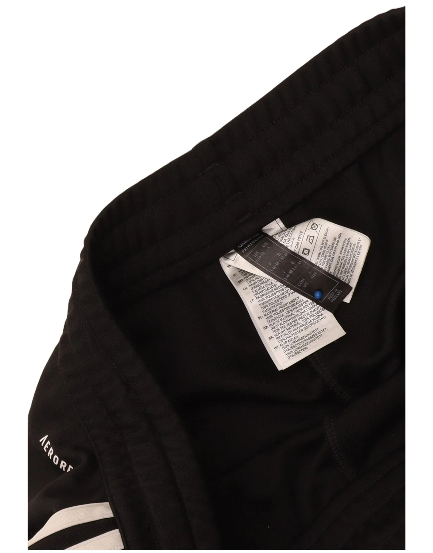 Adidas Womens Aeroready Tracksuit Trousers UK 16/18 Large Black Polyester - Image 3