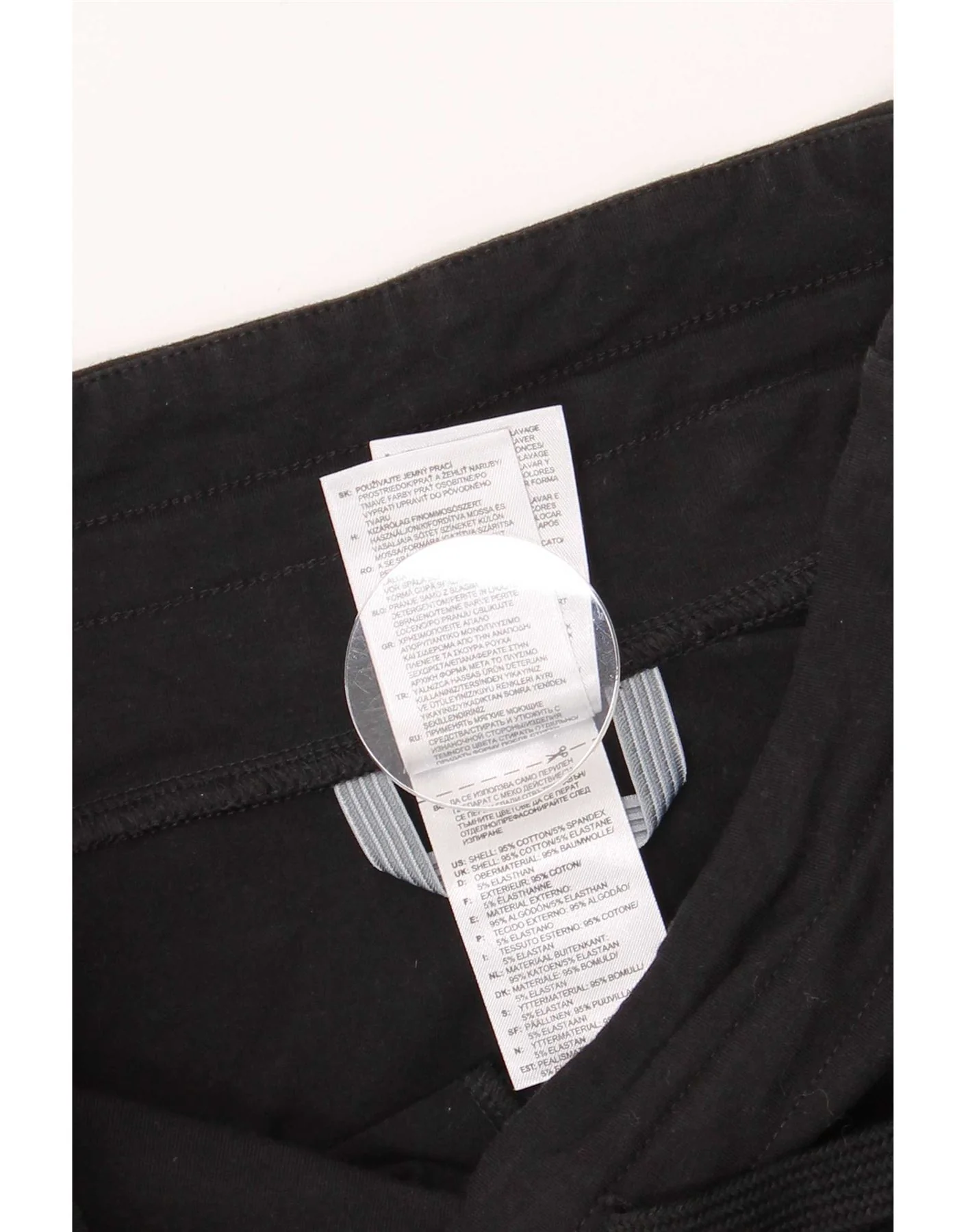 Adidas Womens Bermuda Sport Shorts UK 8 Small Black Cotton Sports - Image 3