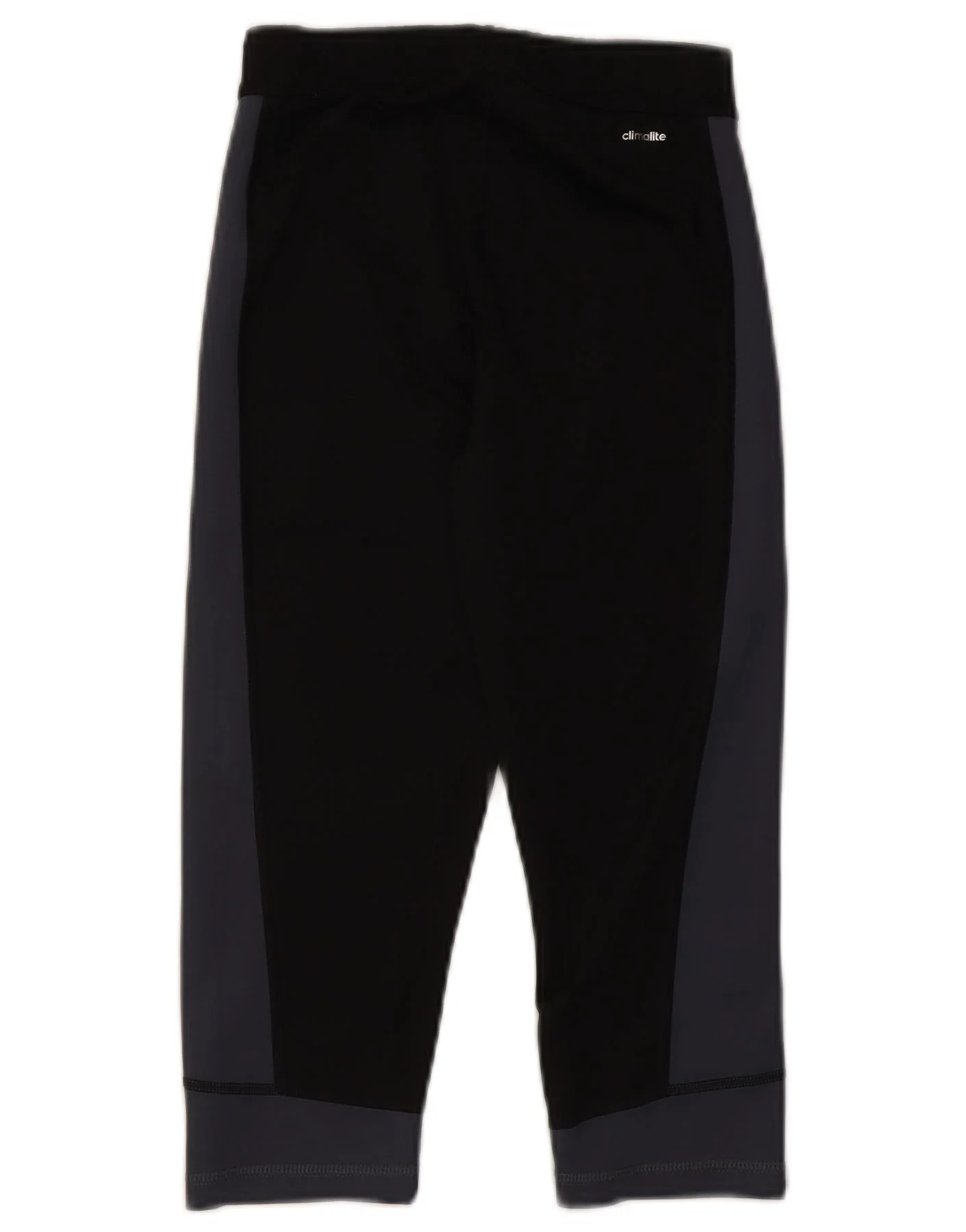 Adidas Womens Capri Leggings UK 8/10 Small Black Colourblock Polyester - Image 2