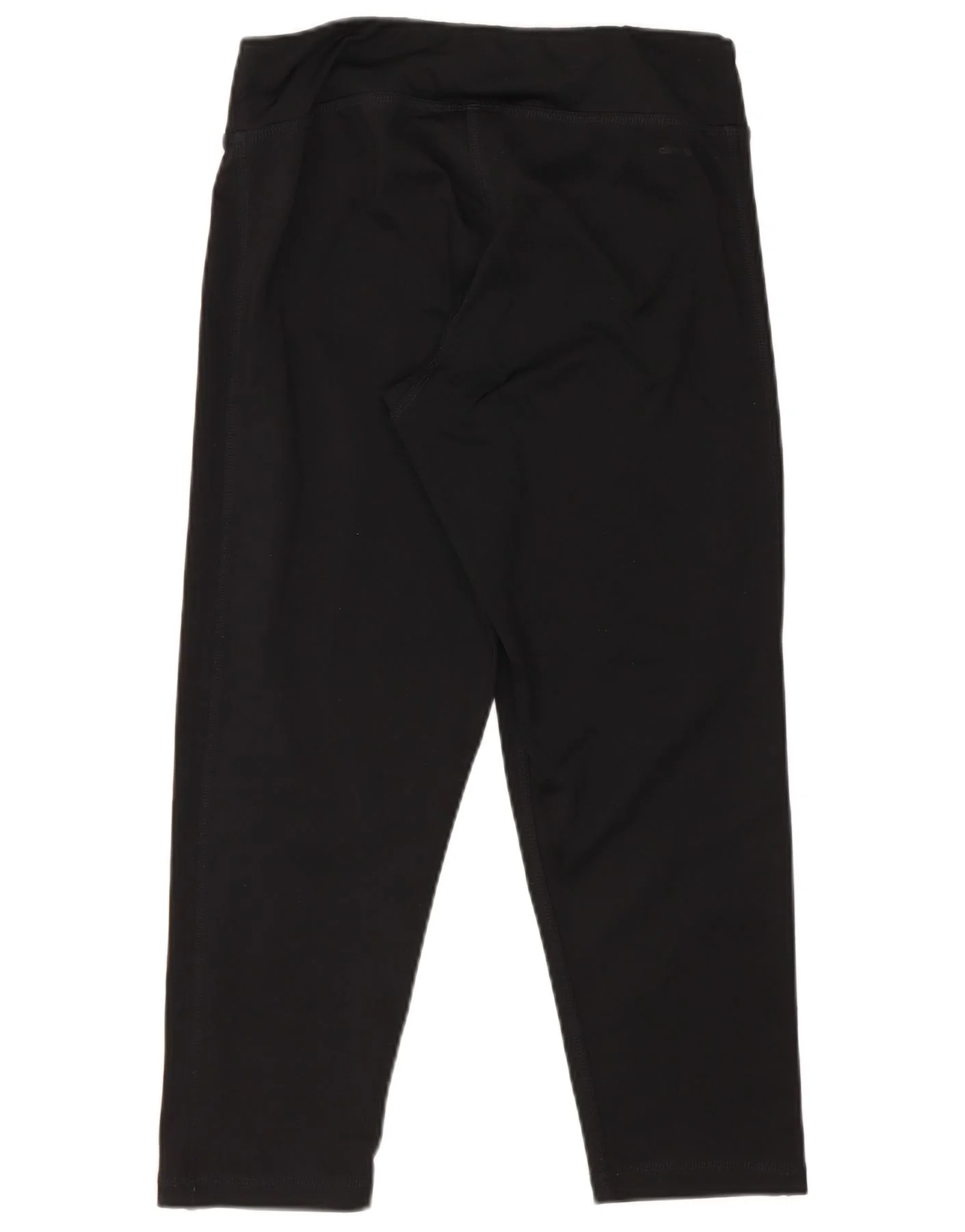 Adidas Womens Capri Leggings UK 8/10 Small Black Polyester - Image 2