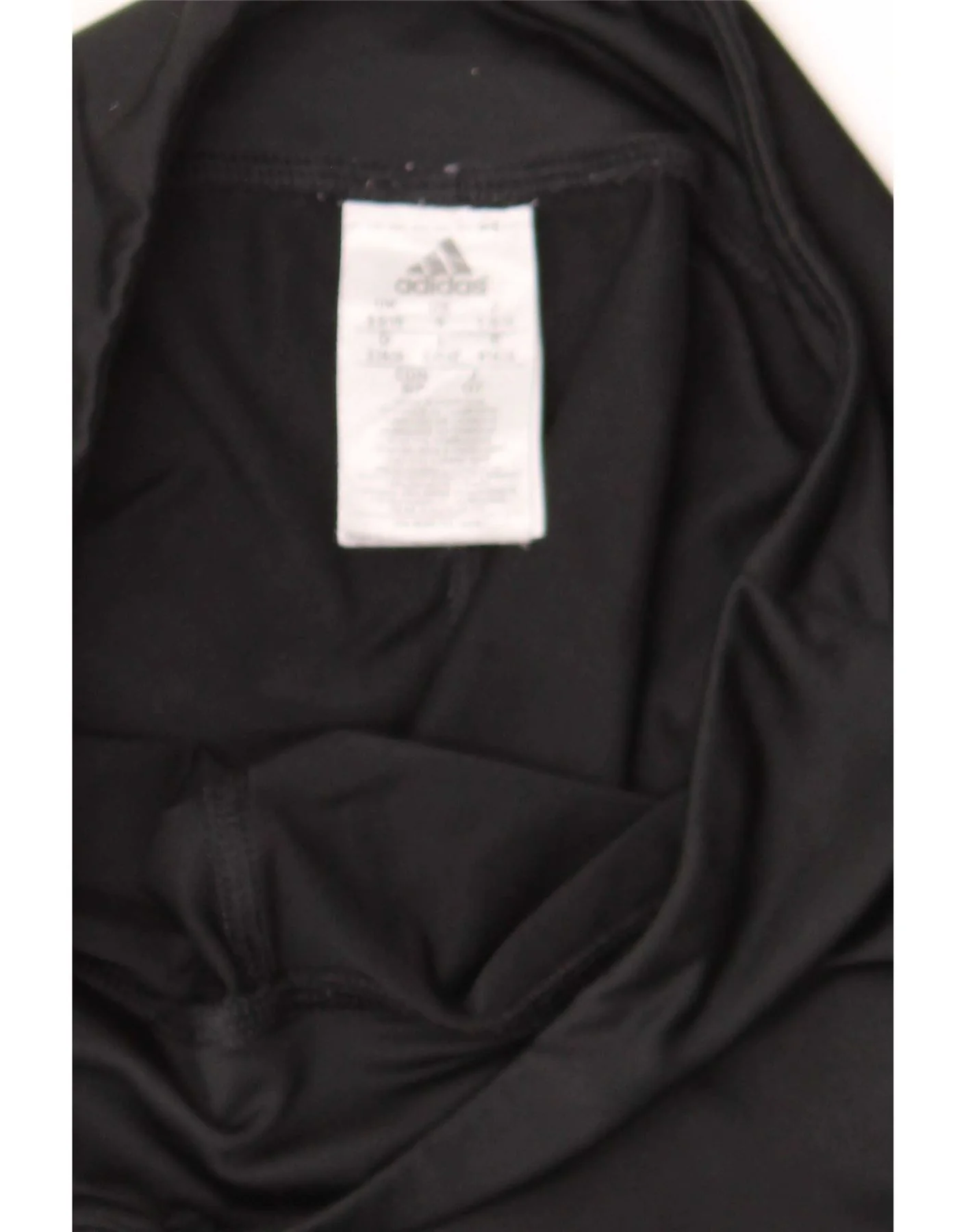 Adidas Womens Capri Leggings UK 8/10 Small Black Polyester - Image 4