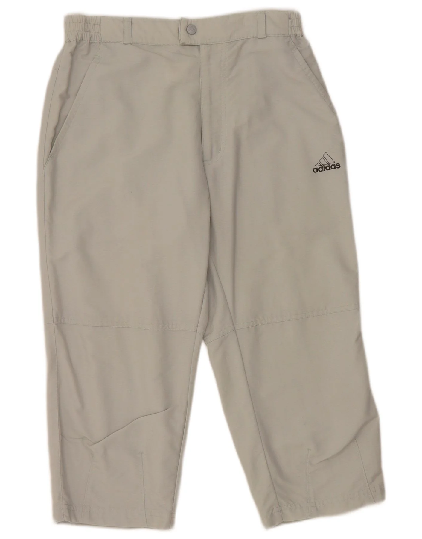Adidas Womens Capri Trousers W28 L20 Grey Polyamide