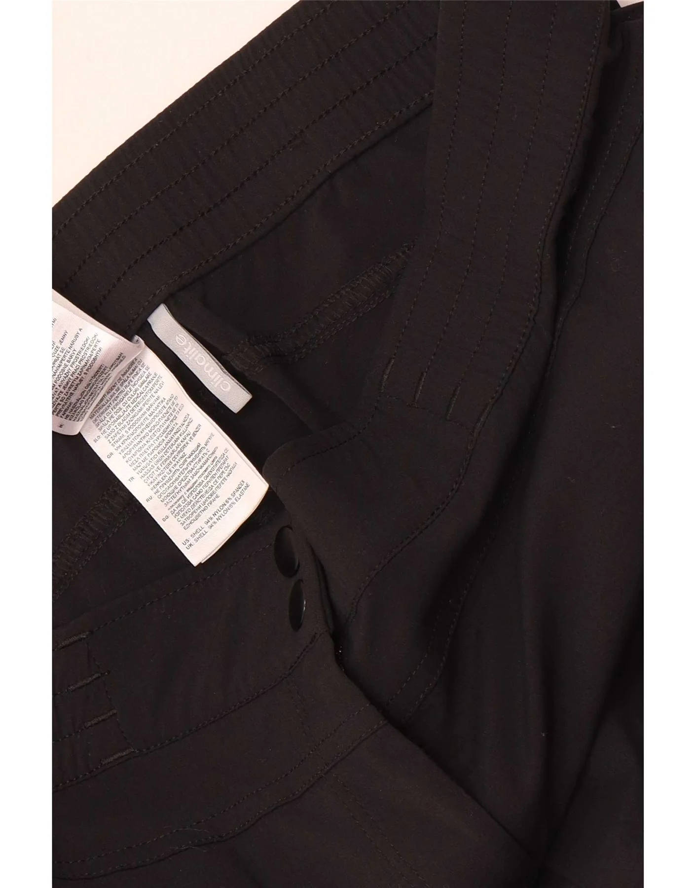 Adidas Womens Climalite Bermuda Shorts UK 12 Medium W32 Black Nylon - Image 3