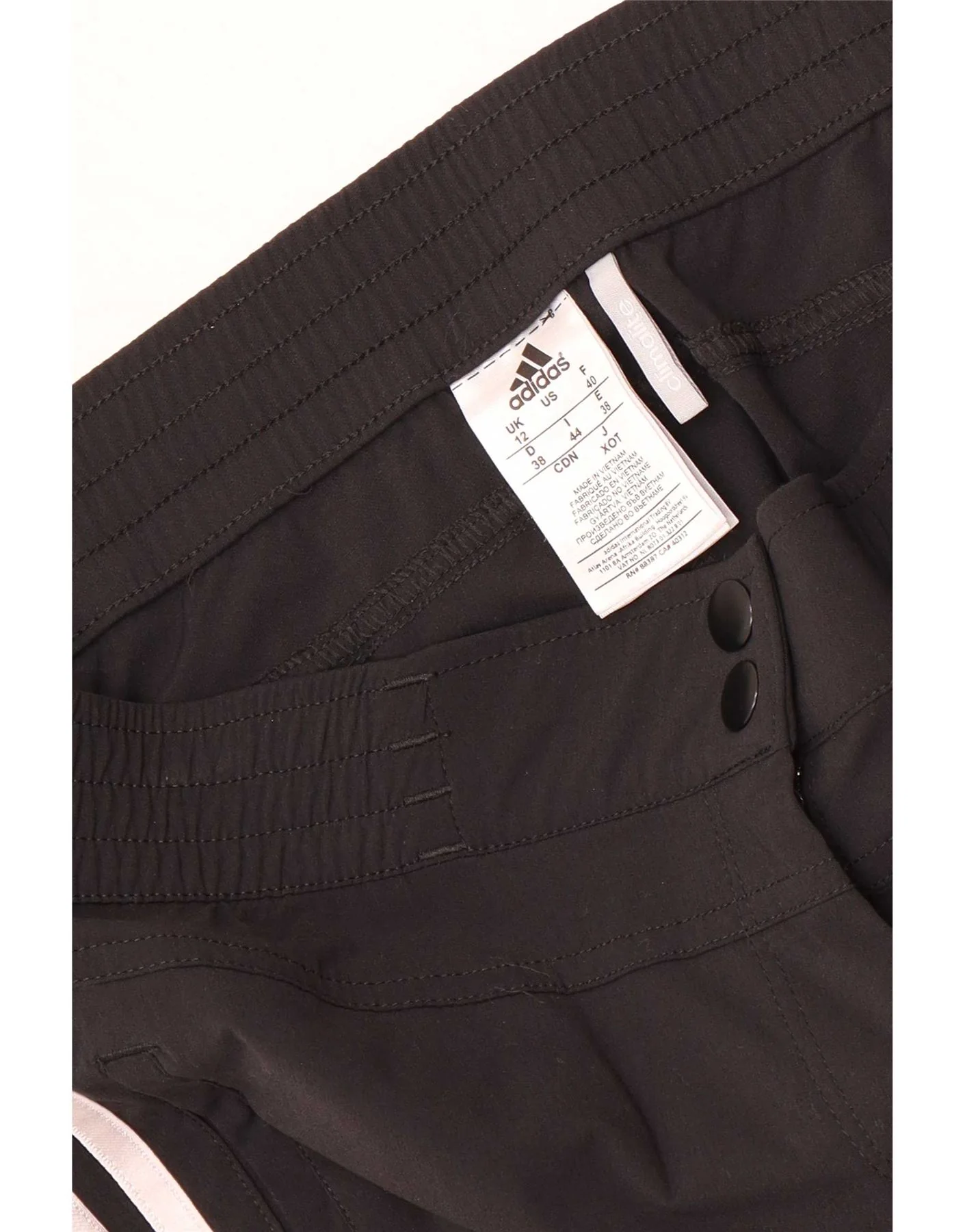 Adidas Womens Climalite Bermuda Shorts UK 12 Medium W32 Black Nylon - Image 4