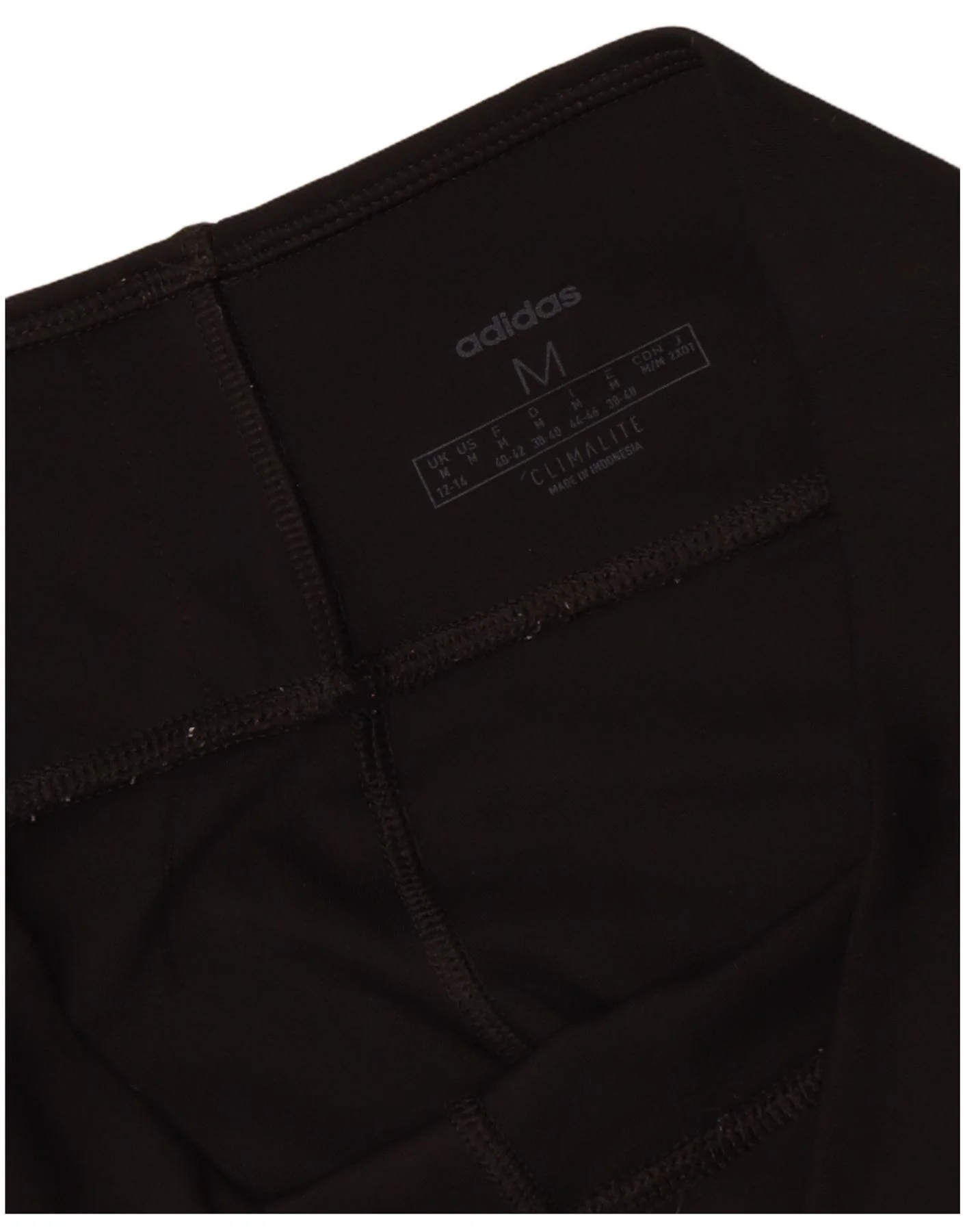Adidas Womens Climalite Capri Leggings UK 12/14 Medium Black - Image 5