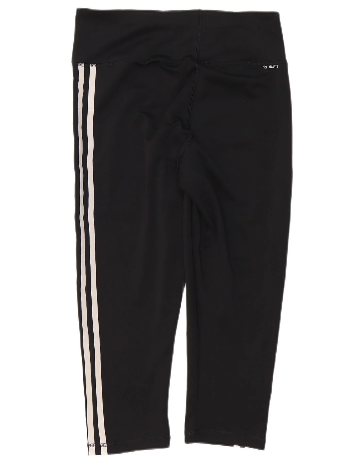 Adidas Womens Climalite Capri Leggings UK 12/14 Medium Black Polyester - Image 2
