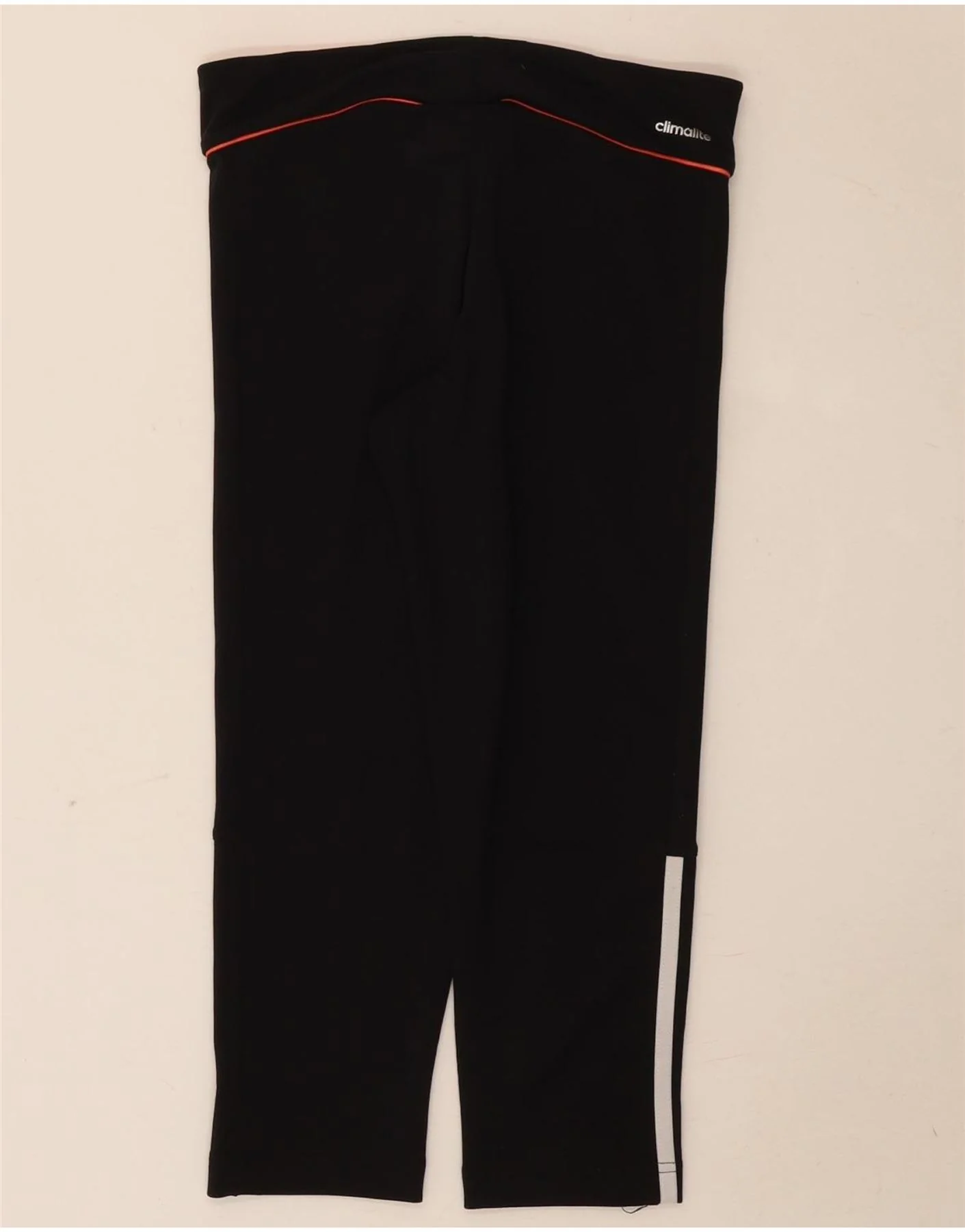Adidas Womens Climalite Capri Leggings UK 8 Small Black Polyester - Image 2