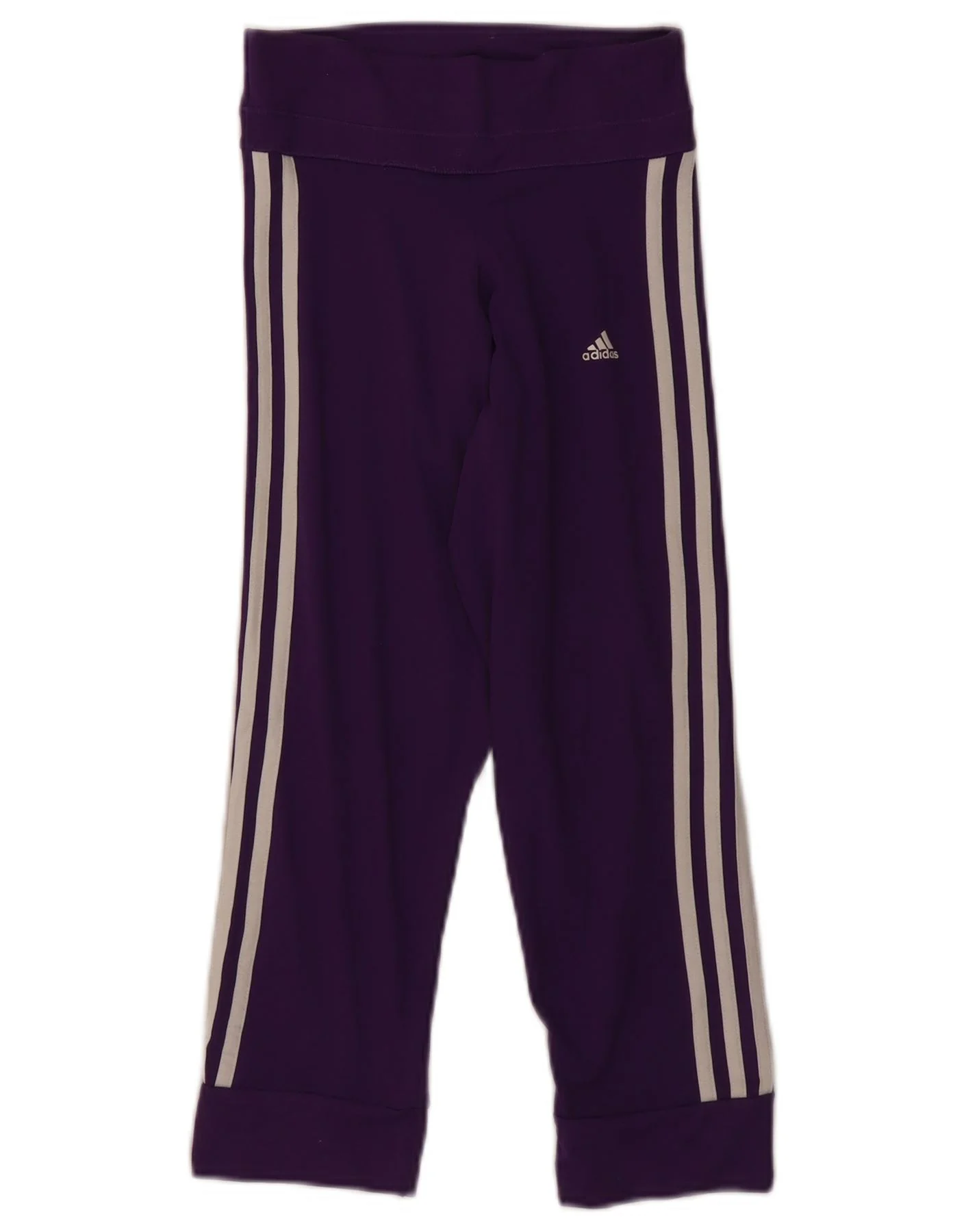 Adidas Womens Climalite Leggings UK 0/2 2XS Purple Polyester