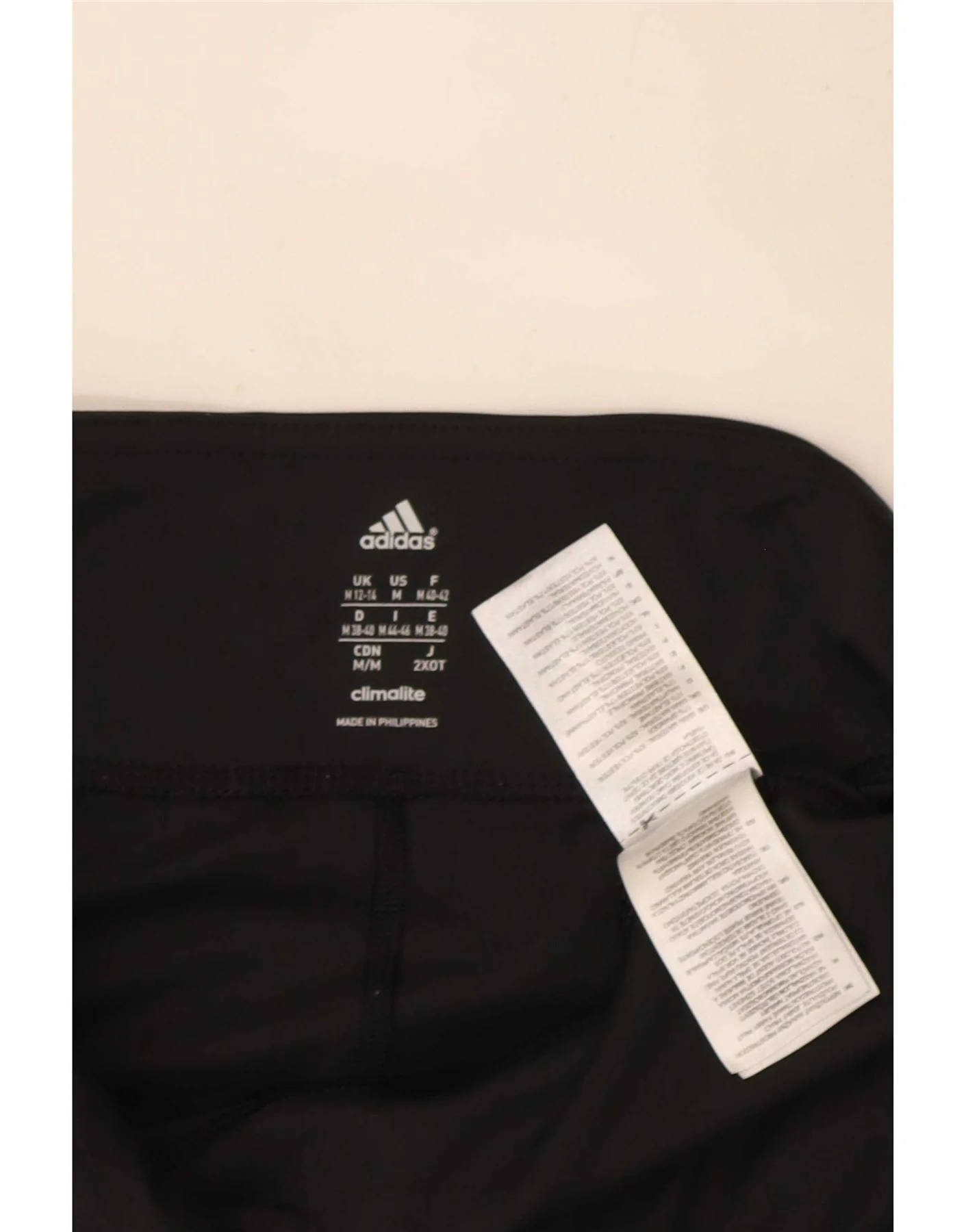Adidas Womens Climalite Leggings UK 12/14 Medium Black Polyester - Image 3