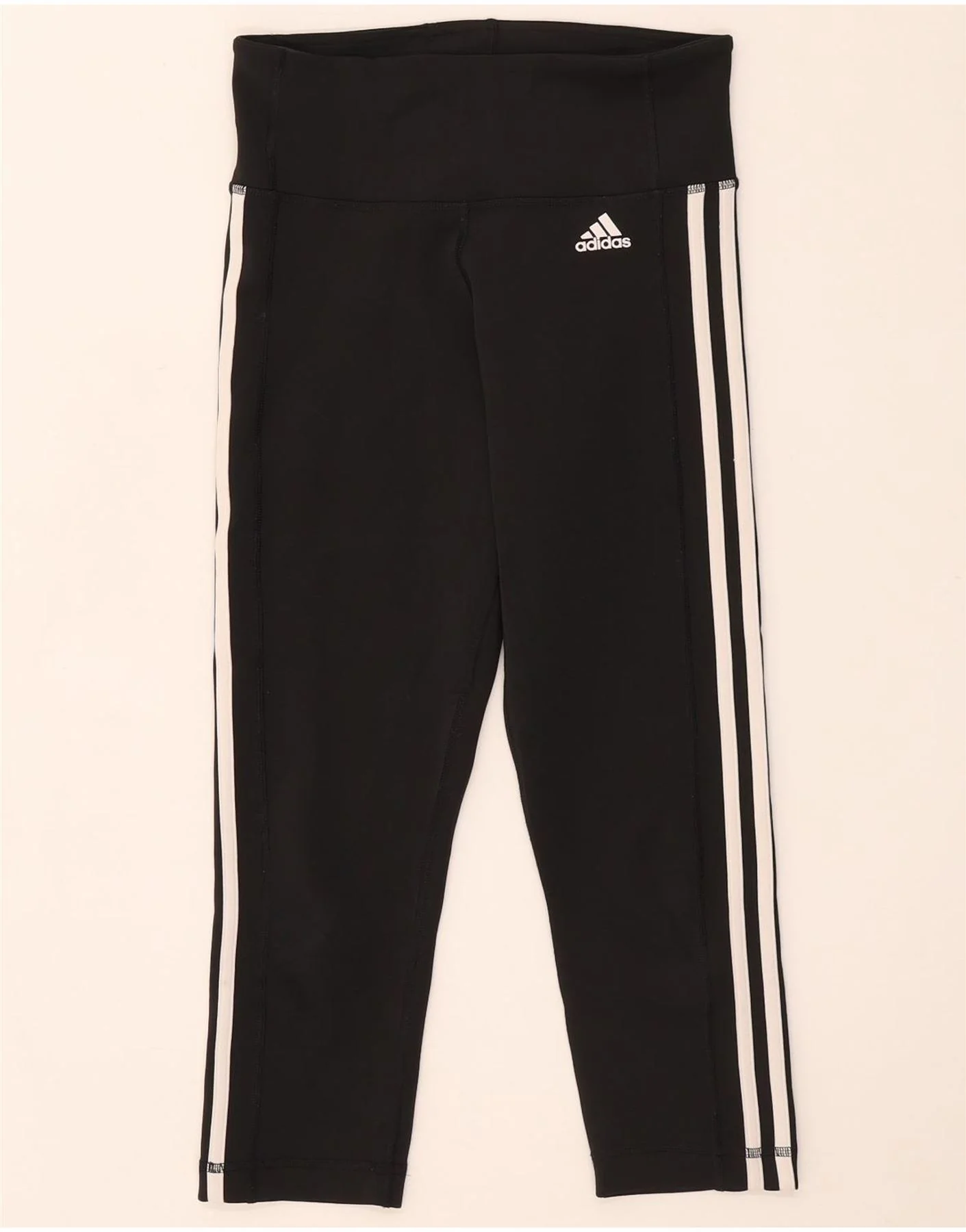 Adidas Womens Climalite Leggings UK 8/10 Small Black Polyester