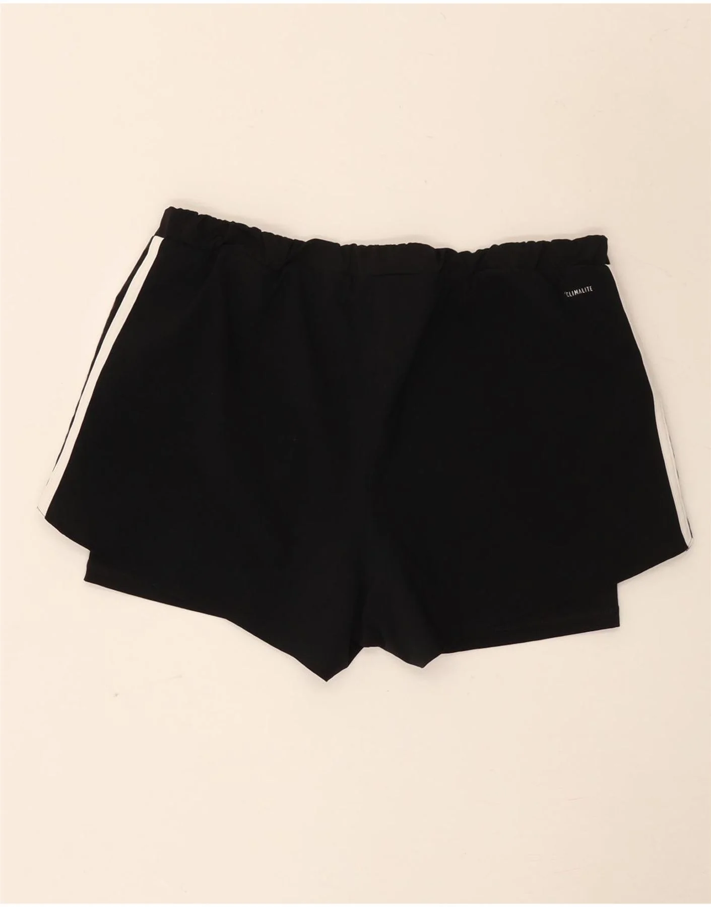 Adidas Womens Climalite Sport Shorts UK 14 Medium Black Polyester - Image 2