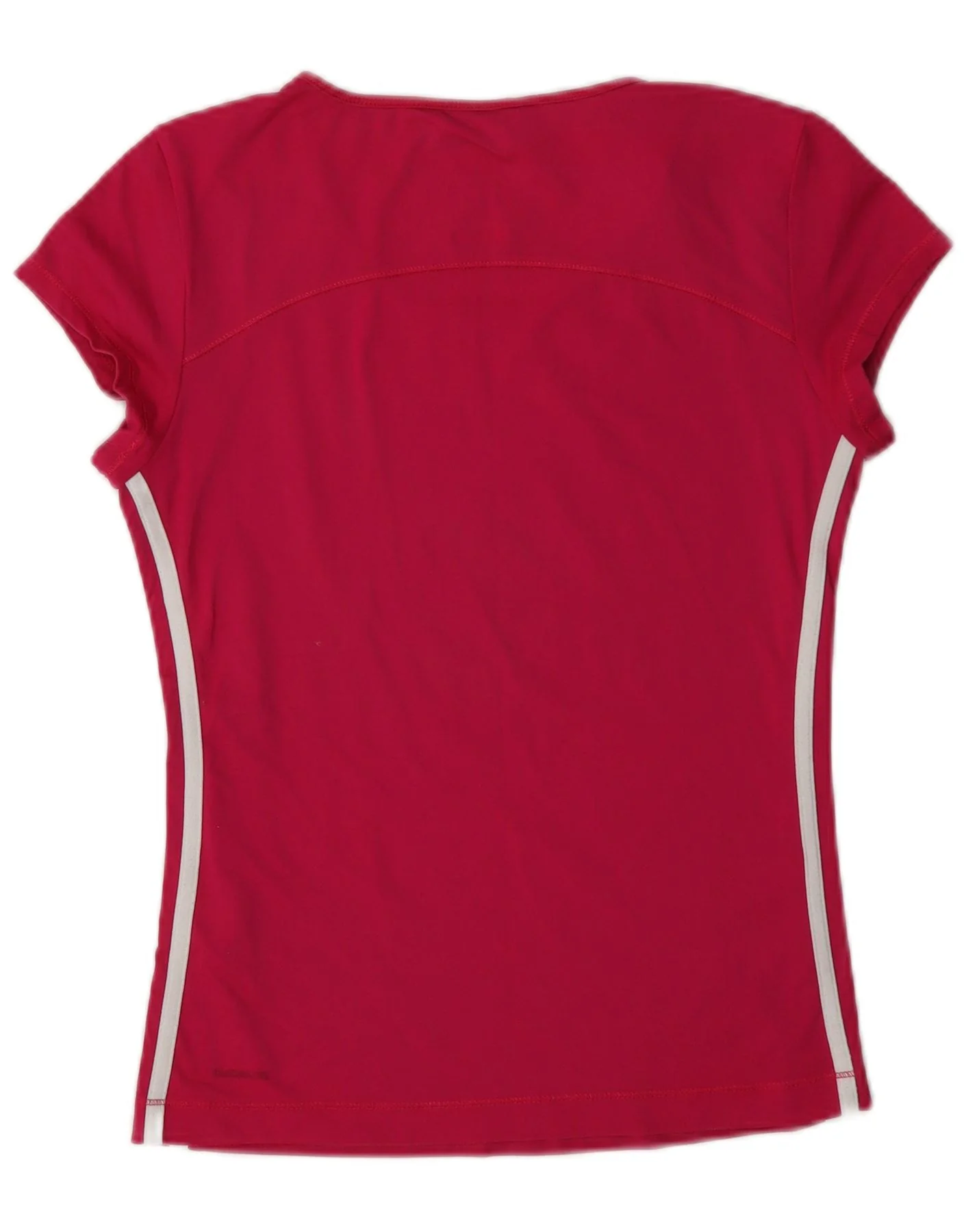 Adidas Womens Climalite T-Shirt Top UK 12 Medium Pink - Image 2