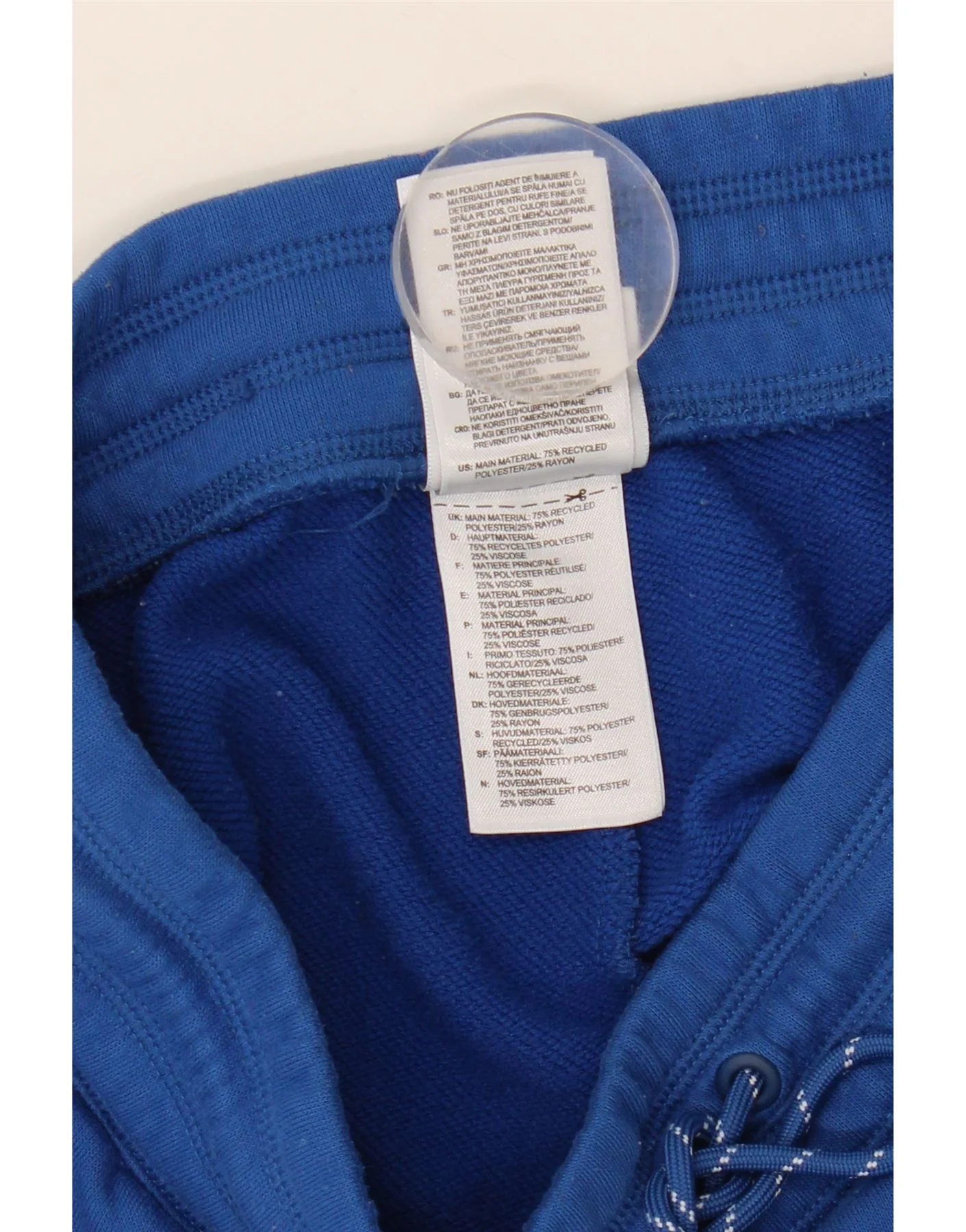 Adidas Womens Climalite Tracksuit Trousers Joggers UK 12/14 Medium Blue - Image 3