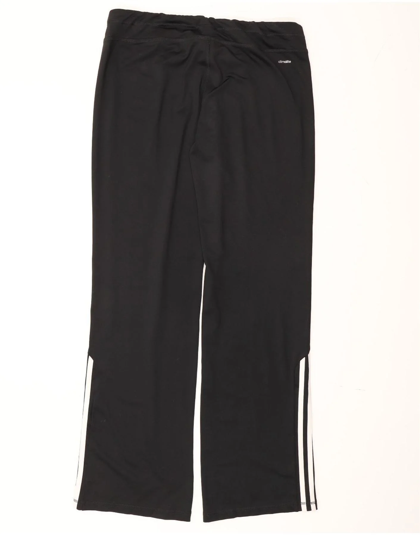 Adidas Womens Climalite Tracksuit Trousers UK 16/18 Large Black Polyester - Image 2