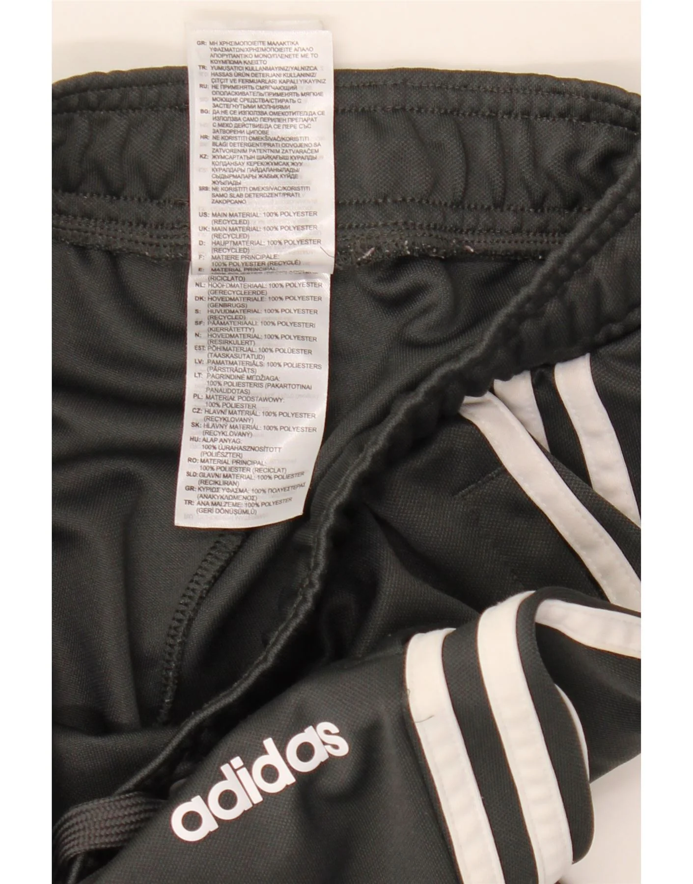 Adidas Womens Climalite Tracksuit Trousers UK 4/6 XS Grey Polyester - Image 3