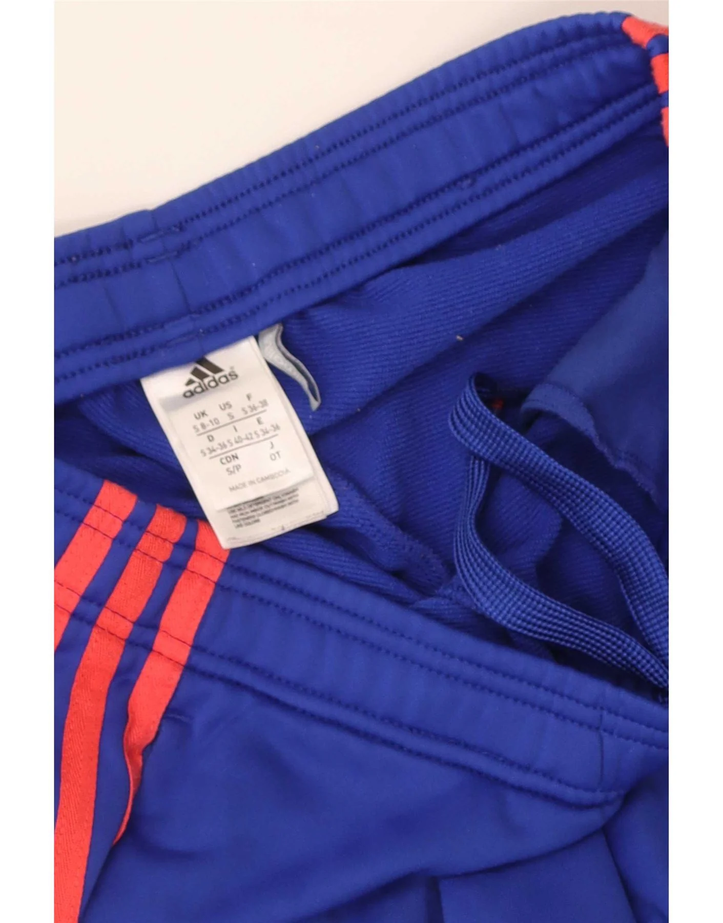 Adidas Womens Climalite Tracksuit Trousers UK 8/10 Small Blue Polyester - Image 3