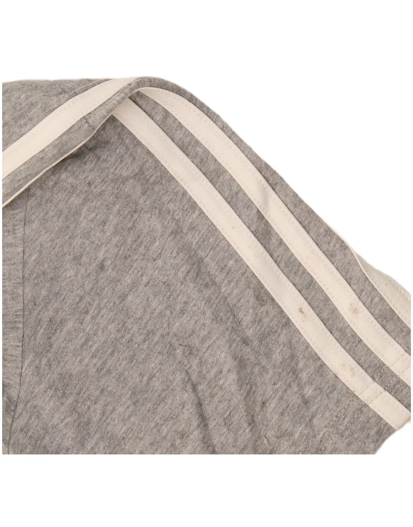 Adidas Womens Crop Oversized T-Shirt Top UK 8/10 Small Grey Cotton - Image 3