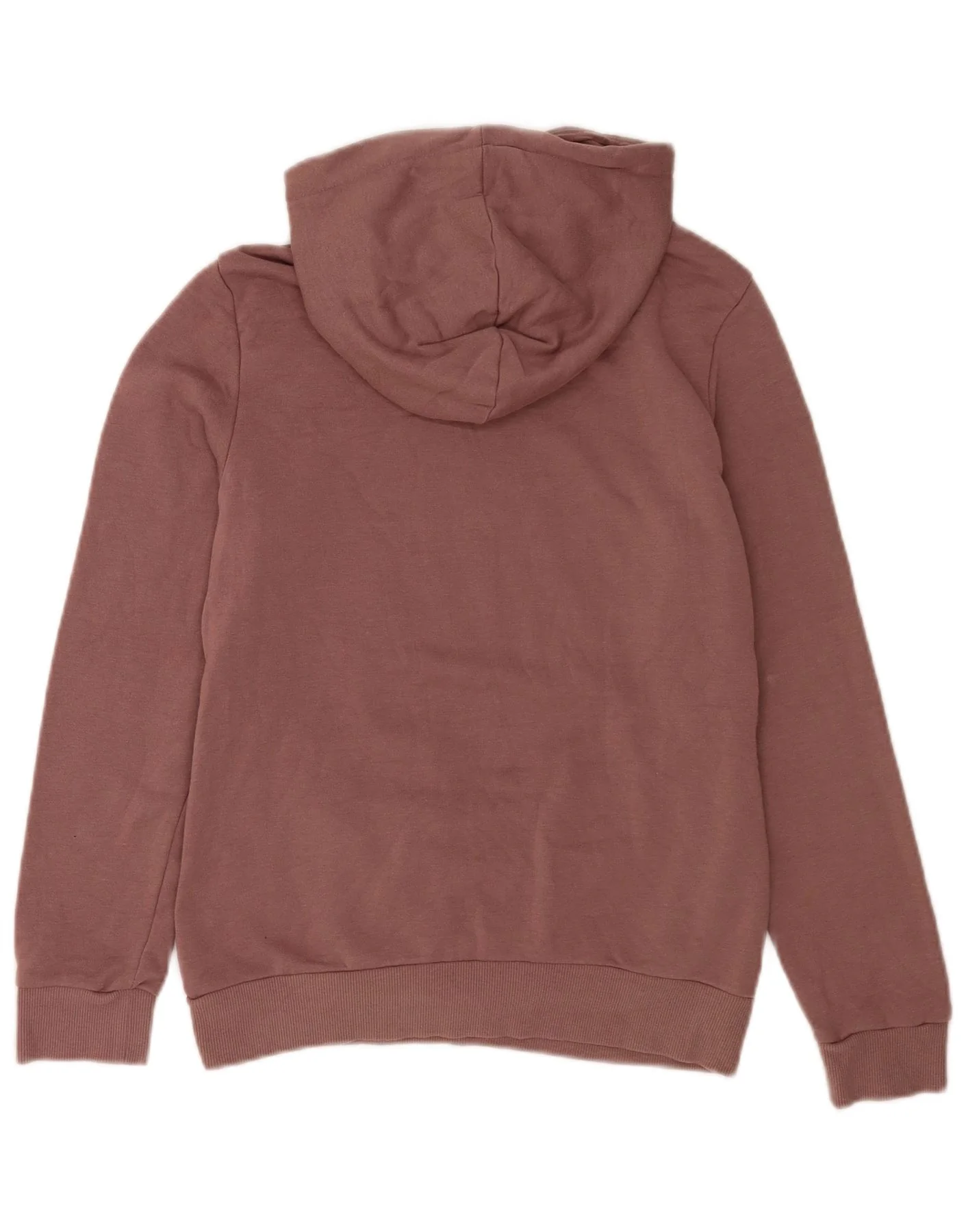 Adidas Womens Graphic Hoodie Jumper UK 10 Small Purple Cotton - Image 2
