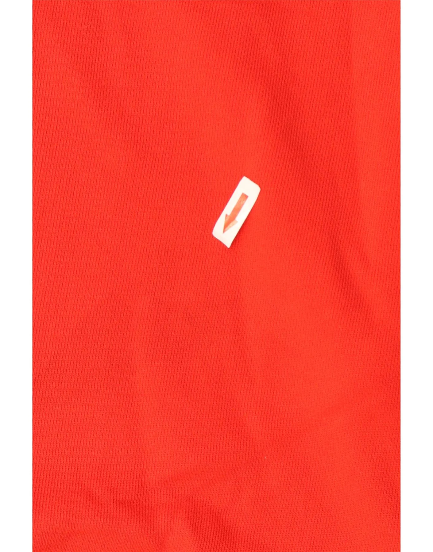 Adidas Womens Graphic Hoodie Jumper UK 14 Medium Orange Colourblock - Image 3