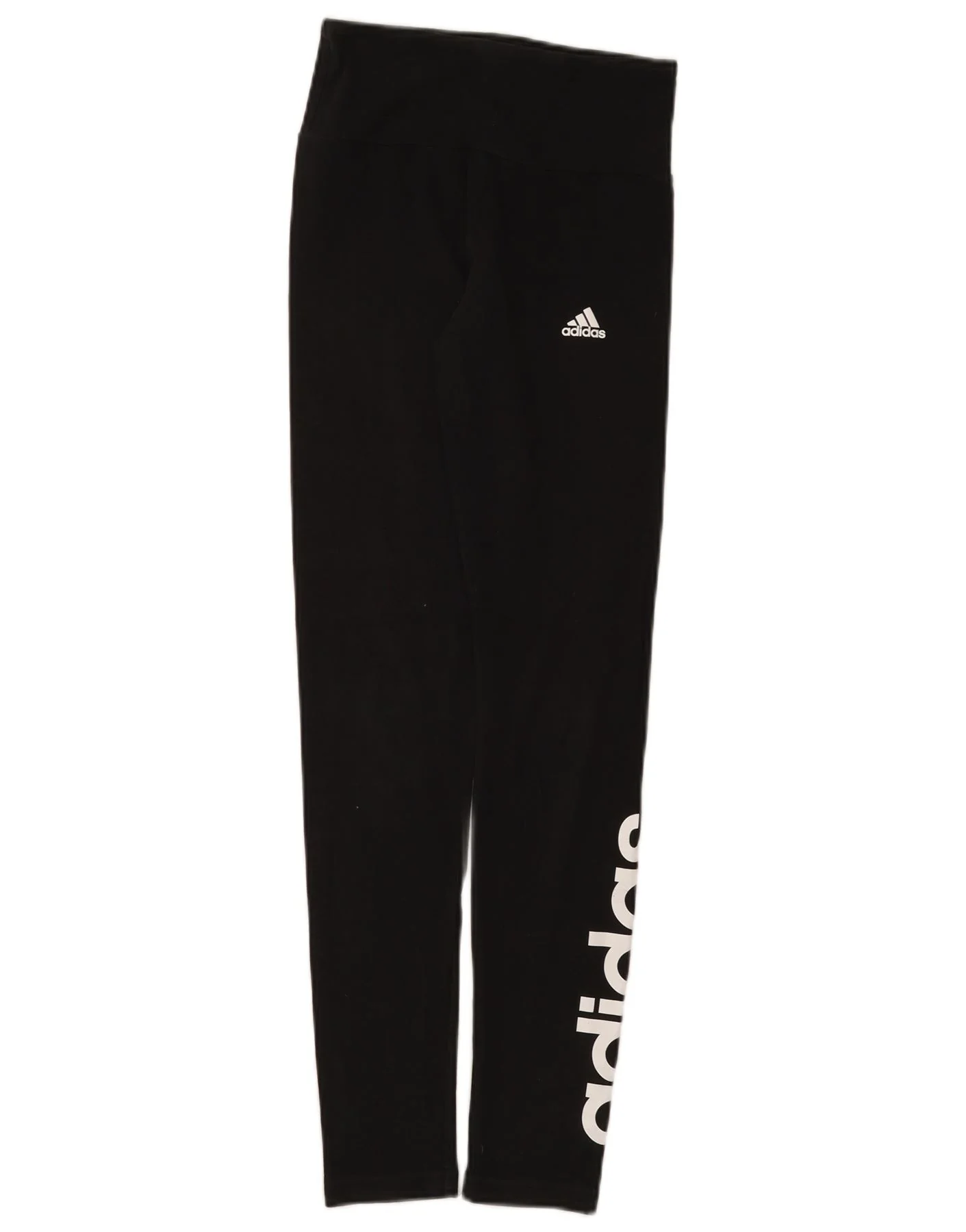 Adidas Womens Graphic Leggings UK 4/6 XS Black Cotton