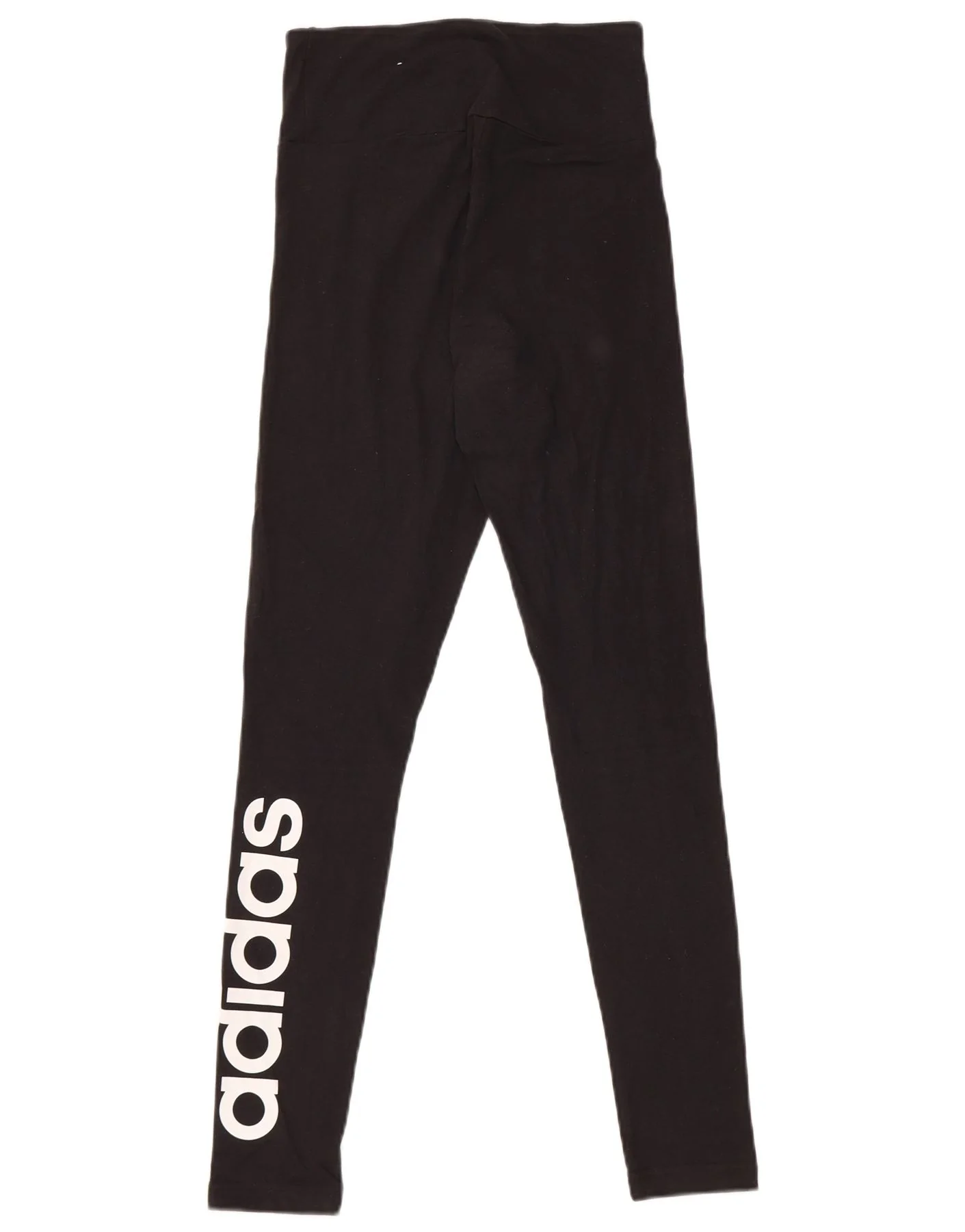 Adidas Womens Graphic Leggings UK 4/6 XS Black Cotton - Image 2