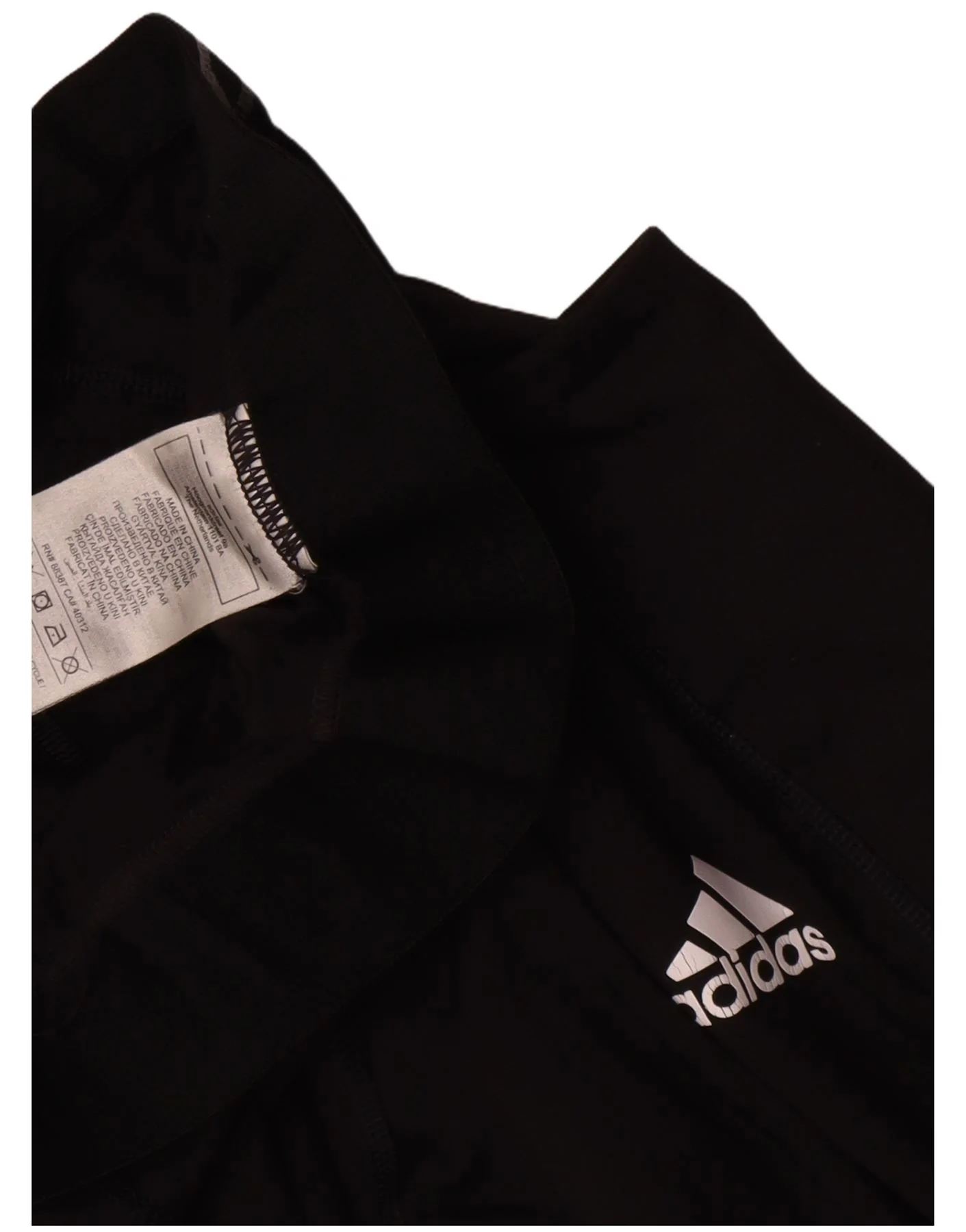 Adidas Womens Graphic Leggings UK 8 Small Black Polyester - Image 3