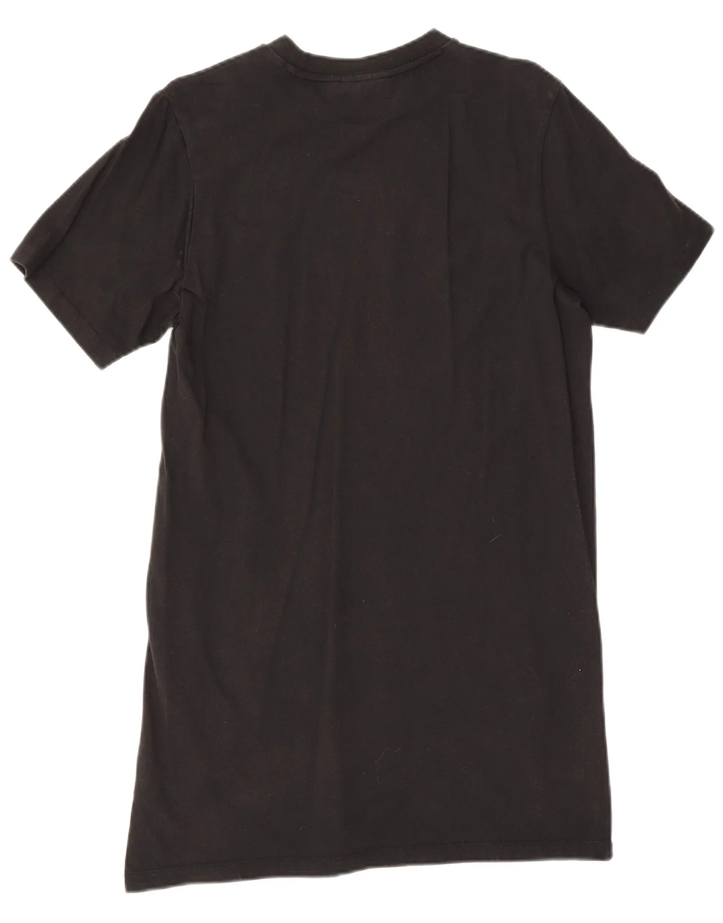 Adidas Womens Graphic T-Shirt Dress UK 10 Small Black Cotton - Image 2