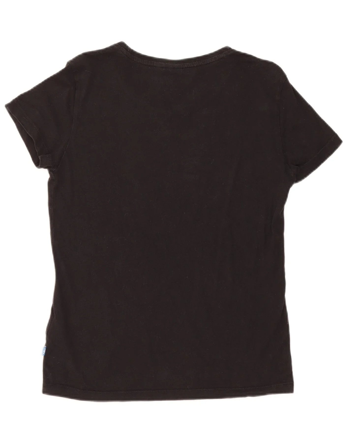Adidas Womens Graphic T-Shirt Top UK 10 Small Black Cotton - Image 2