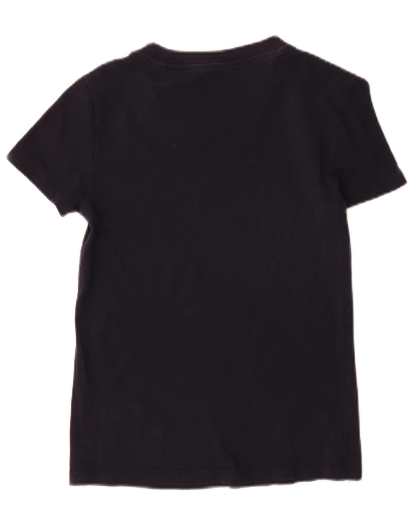 Adidas Womens Graphic T-Shirt Top UK 6 XS Navy Blue - Image 2