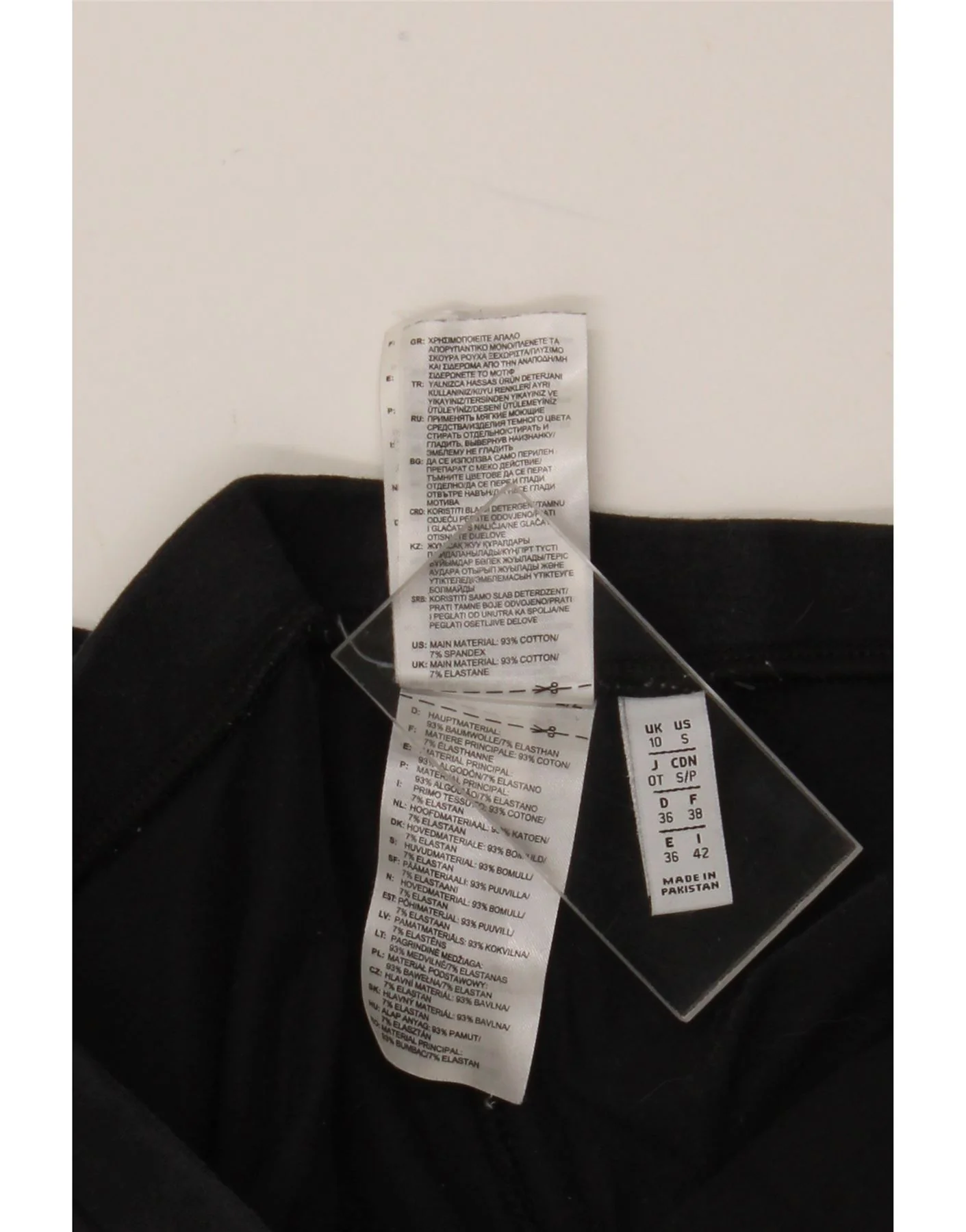 Adidas Womens Leggings UK 10 Small Black Cotton - Image 4